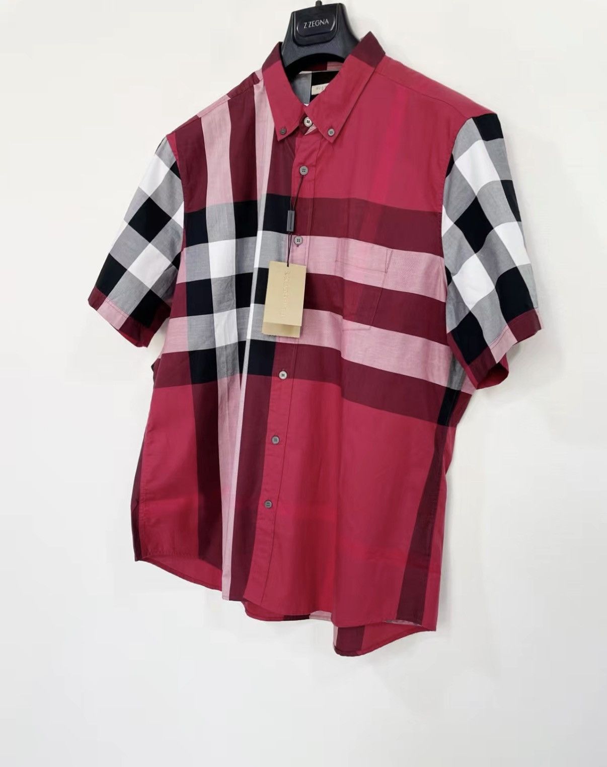 Burberry Burberry 100% Cotton Short Sleeve Shirt J30 Size US M / EU 48-50 / 2 - 2 Thumbnail