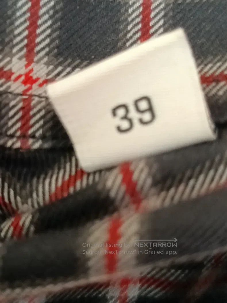 Givenchy Givenchy Size39 Men's Plaid Shirt Size US M / EU 48-50 / 2 - 6 Thumbnail