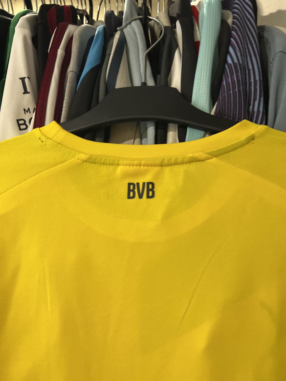 Puma 2014/2015 VINTAGE PUMA BORUSSIA DORTMUND HOME FOOTBALL SHIRT Size US L / EU 52-54 / 3 - 9 Thumbnail