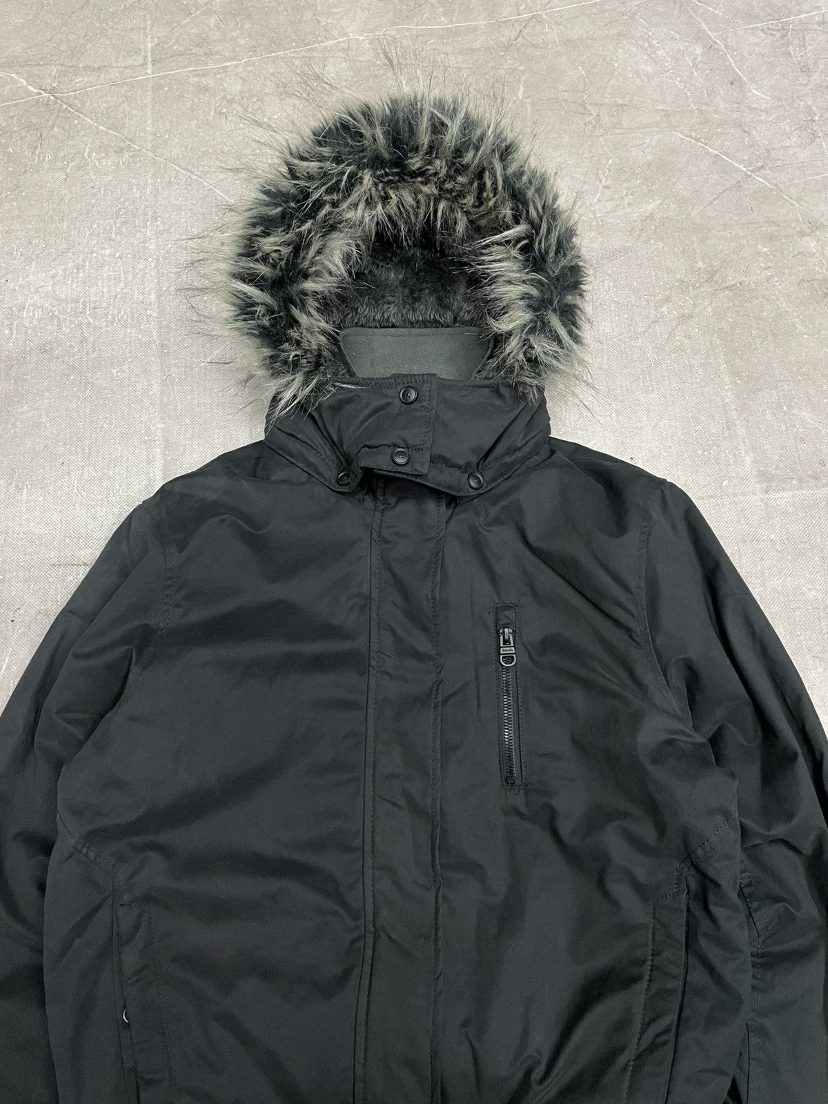 If Six Was Nine Black Bomber fur hood If six was nine style y2k hype Size US M / EU 48-50 / 2 - 3 Thumbnail