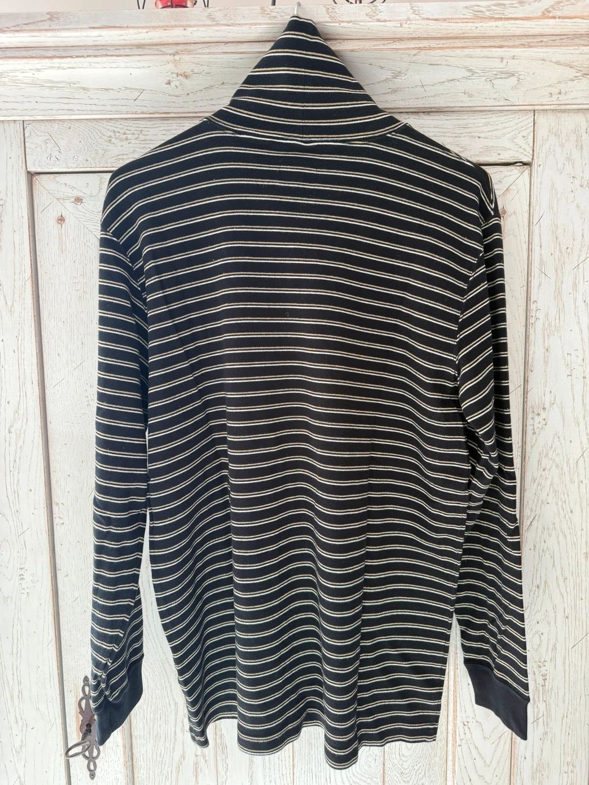 Supreme Supreme Black Gold Stripe Turtle neck Size US L / EU 52-54 / 3 - 4 Thumbnail