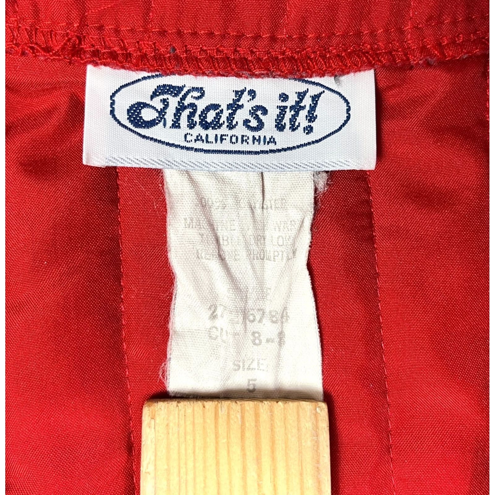 Vintage That's It! California Quilted Jacket Puffy Sleeves Red Women's Vintage Sz 5 Size S / US 4 / IT 40 - 7 Thumbnail