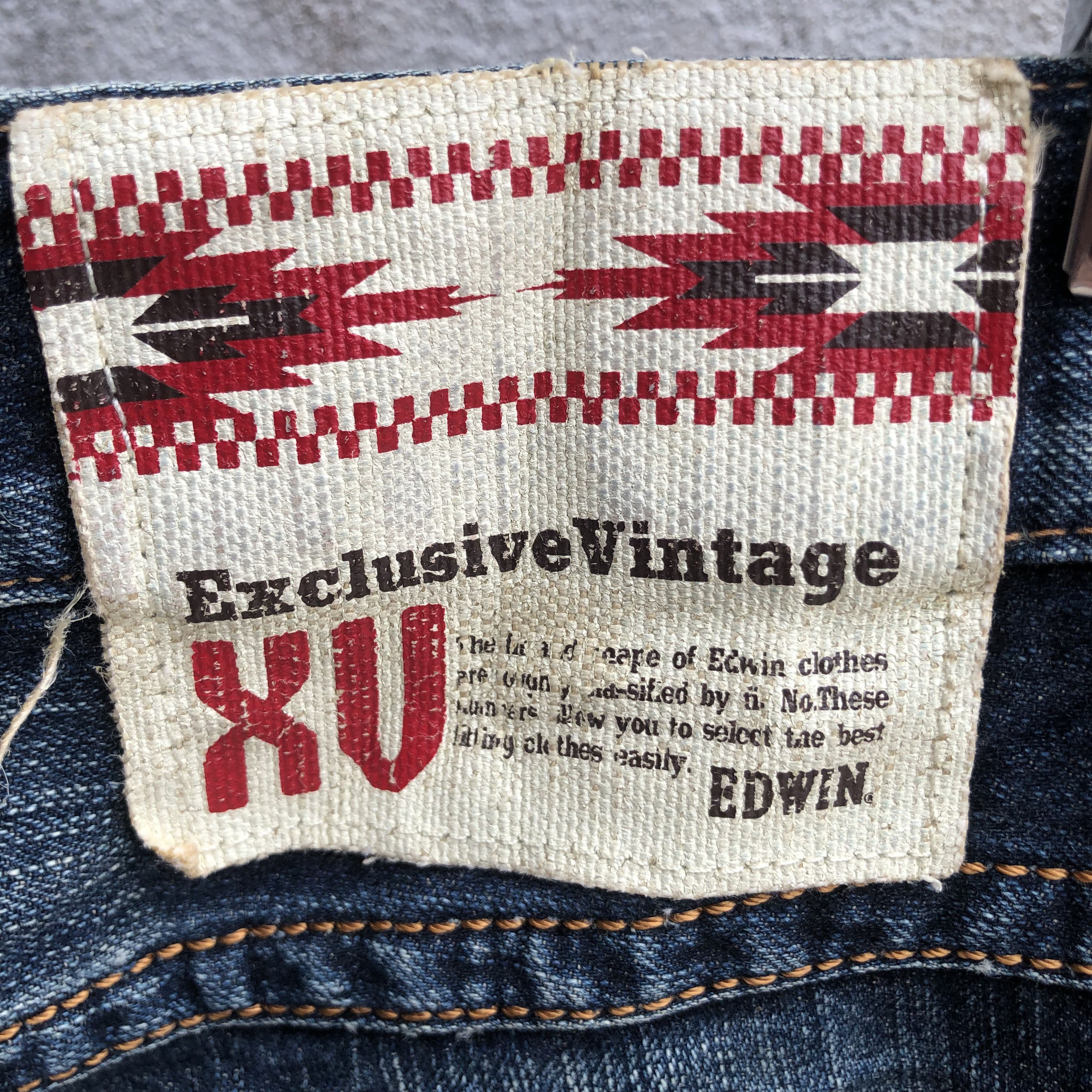 Edwin Edwin Exclusive Vintage Grunge Mudwash Honeycomb Distressed Size US 33 - 8 Thumbnail