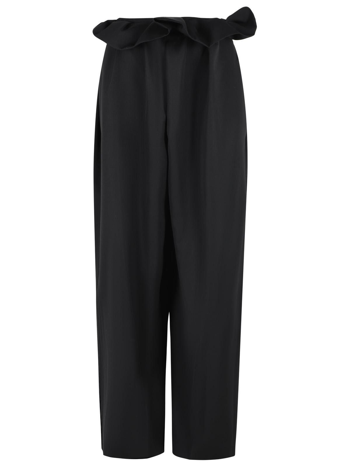 Khaite 'kira' Black Virgin Wool Pants, Women's (Size 25)