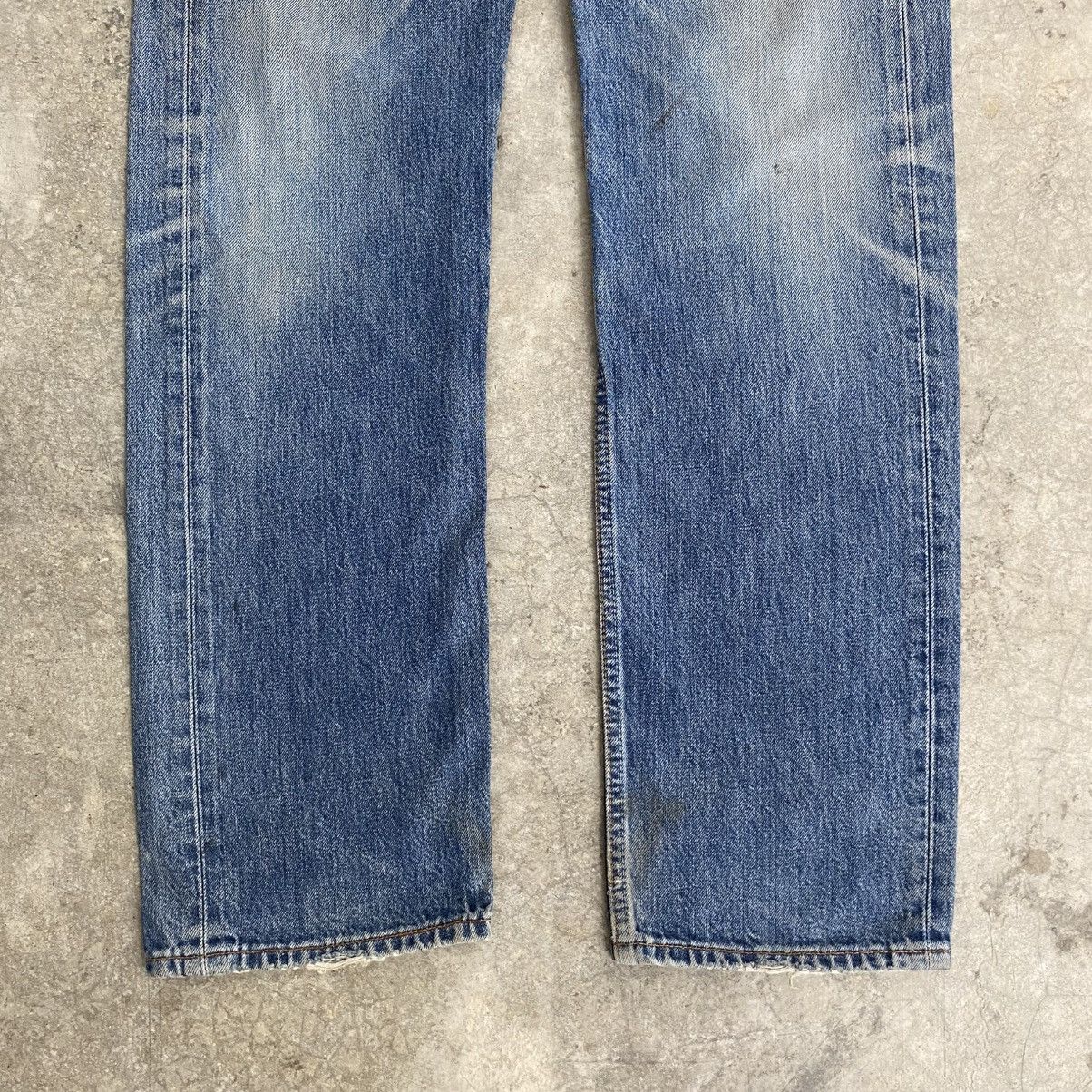 Levi's Size 32x35 Vintage Levis 501 Faded Stonewashed Blue Jeans Size US 32 / EU 48 - 14 Thumbnail