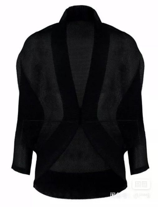 Issey Miyake Issey Miyake Black tatami cardigan Size L / US 10 / IT 46 - 1 Thumbnail