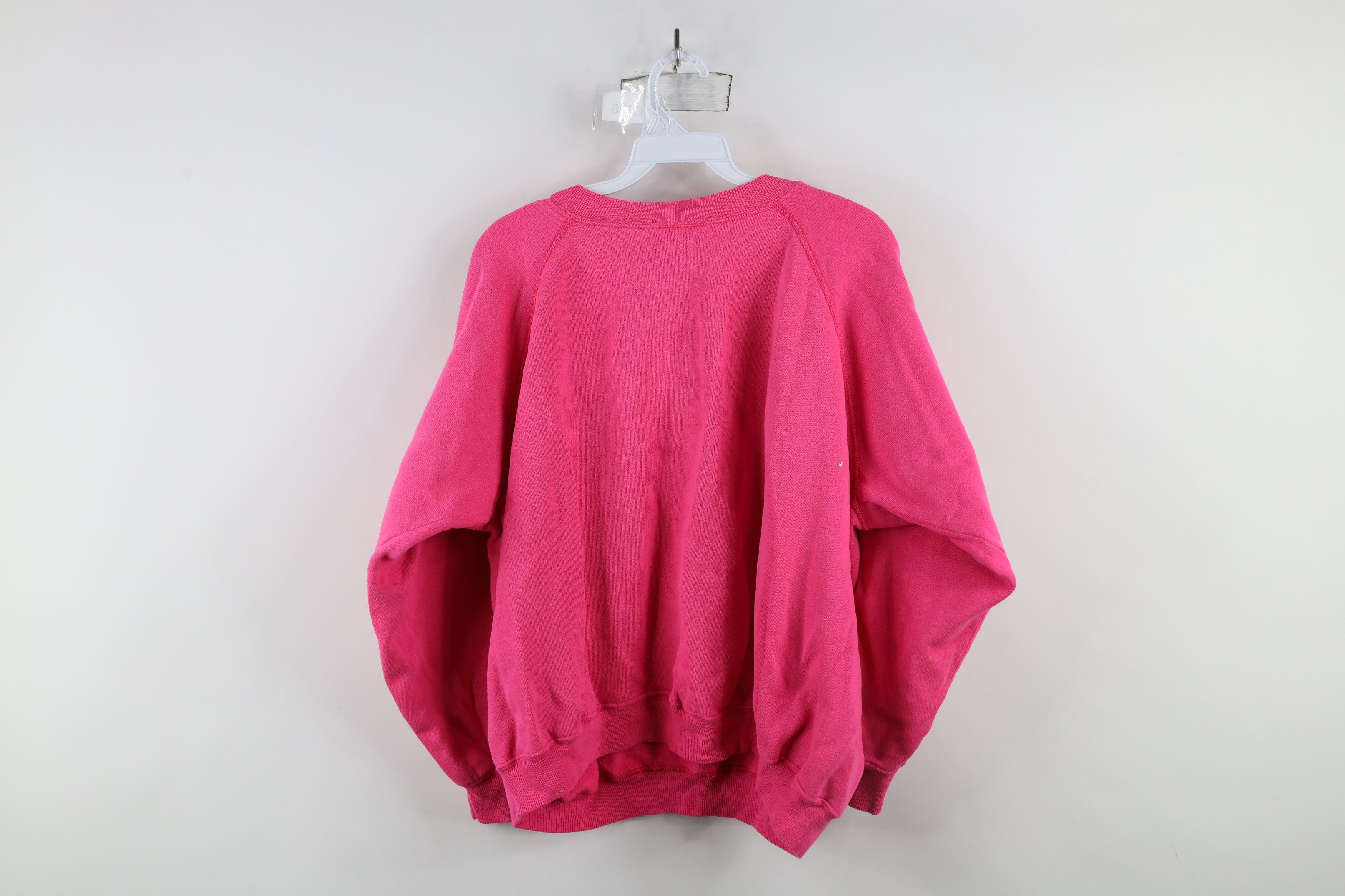 Vintage Vintage 80s 90s Streetwear Crewneck Sweatshirt Pink USA Size XL / US 12-14 / IT 48-50 - 10 Thumbnail