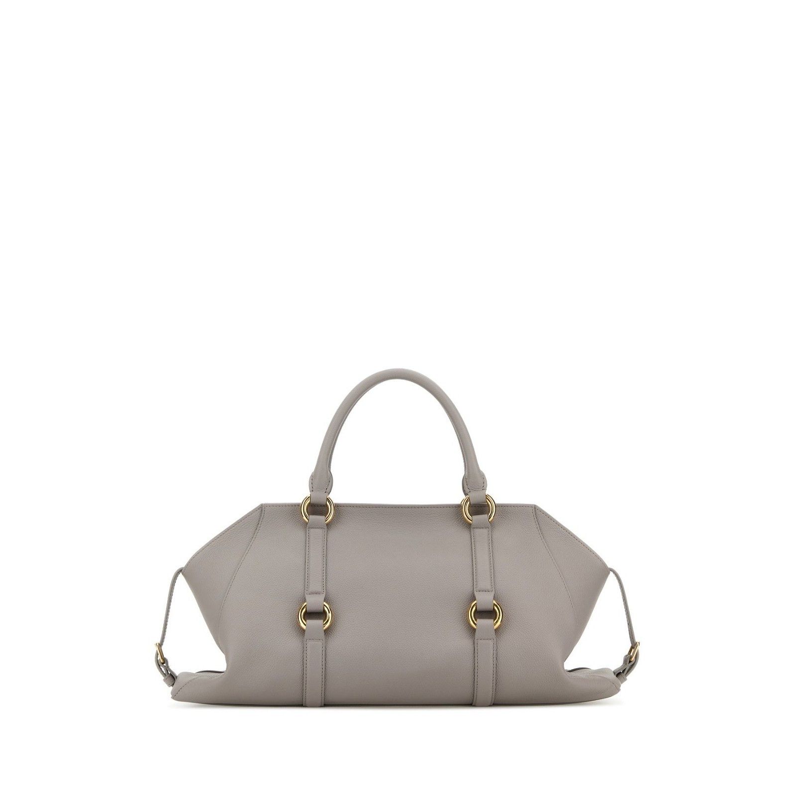 Alexander McQueen ALEXANDER MCQUEEN Farringdon Medium $2690 Gray Top Handle Ba Size ONE SIZE - 3 Thumbnail