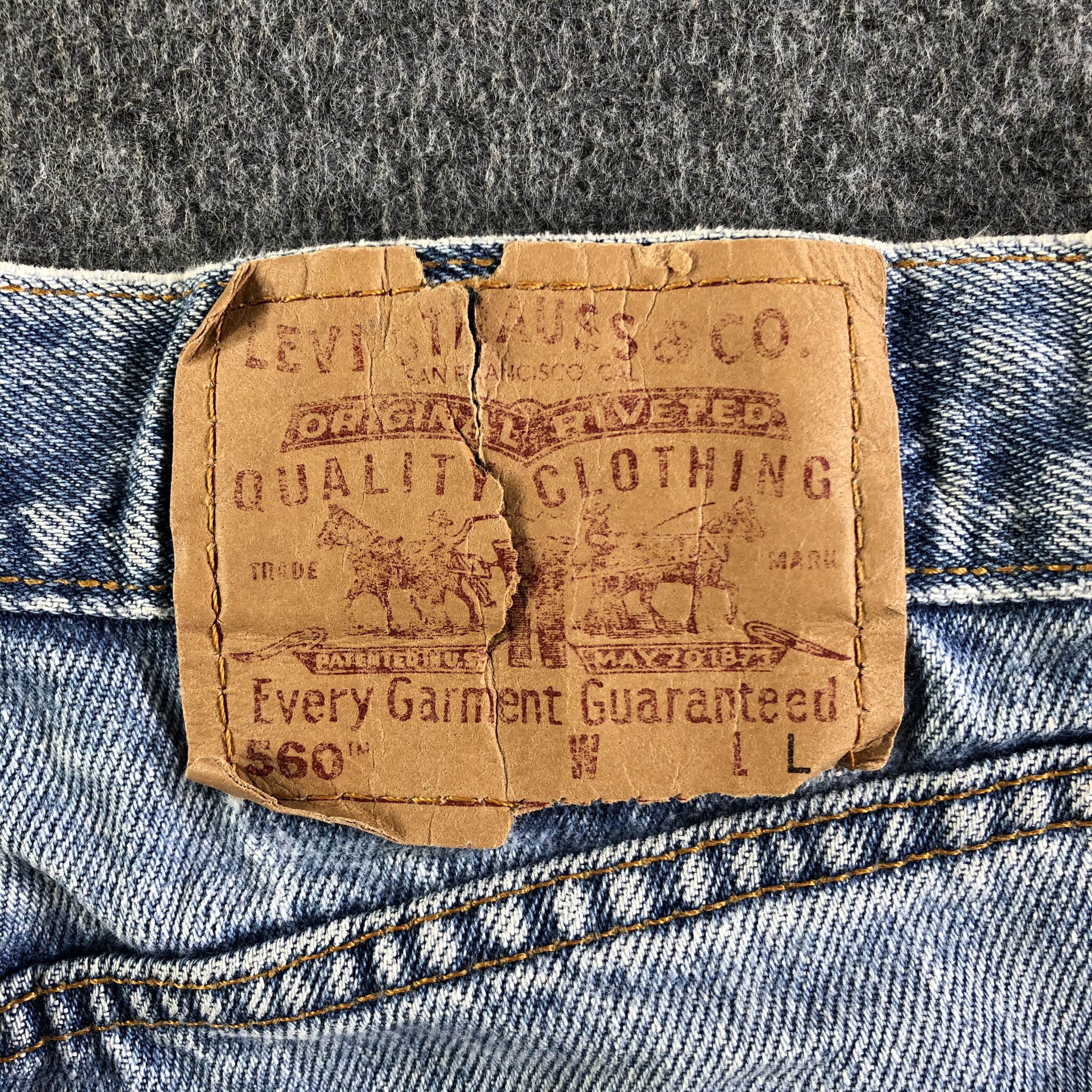 Levi's Vintage Blue Wash Levis 560 Jeans-J4473 Size US 31 - 5 Thumbnail