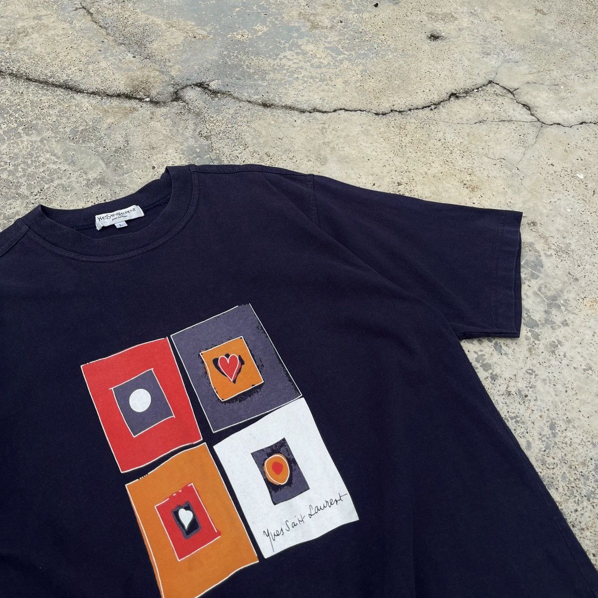 Yves Saint Laurent YSL Yves Saint Lairent Homme Boxy Cutting Design Tee Size US L / EU 52-54 / 3 - 2 Thumbnail