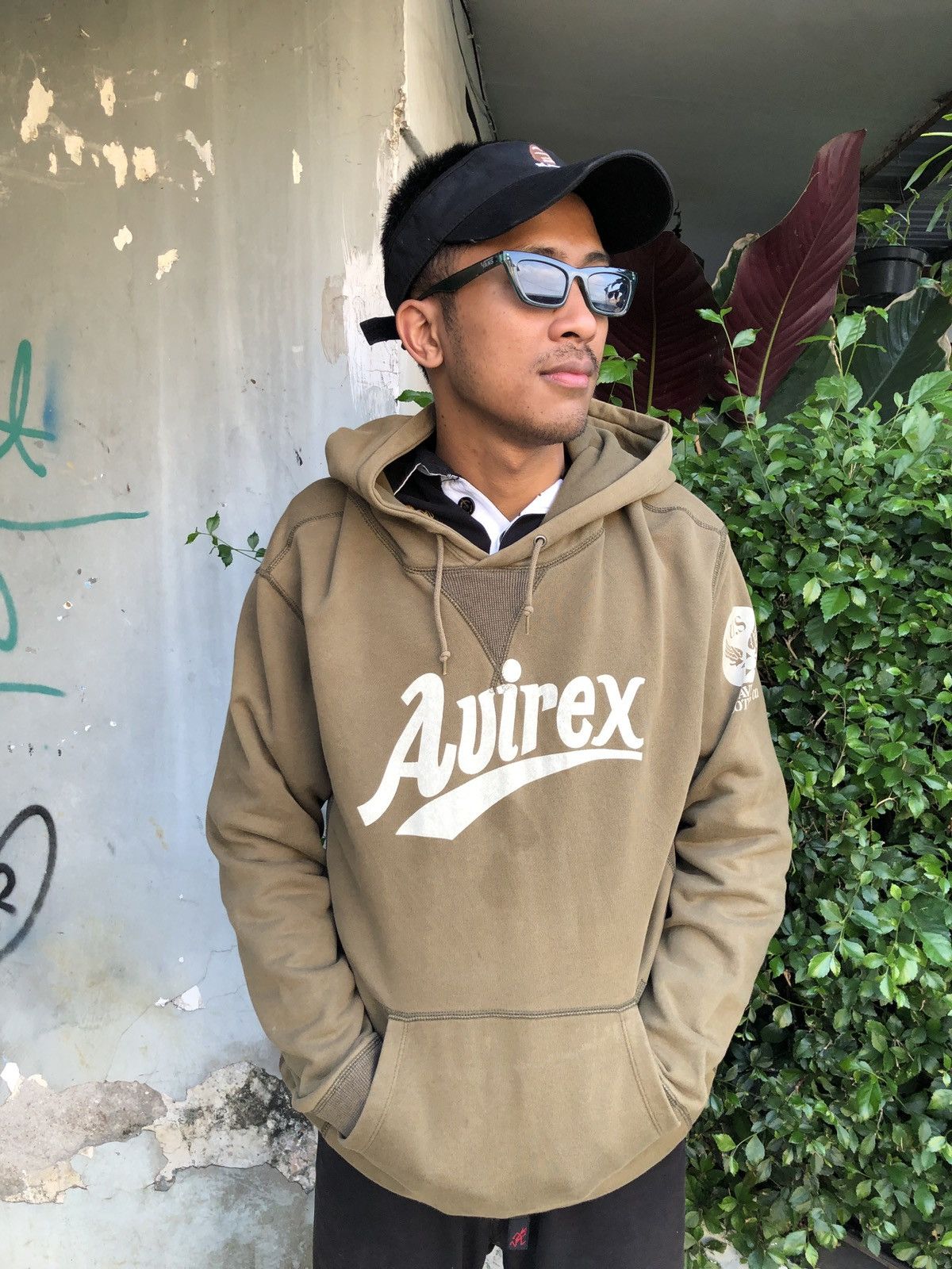 Avirex × Vintage Vtg AVIREX HOODIE MILITARY Size US XL / EU 56 / 4 - 1 Thumbnail