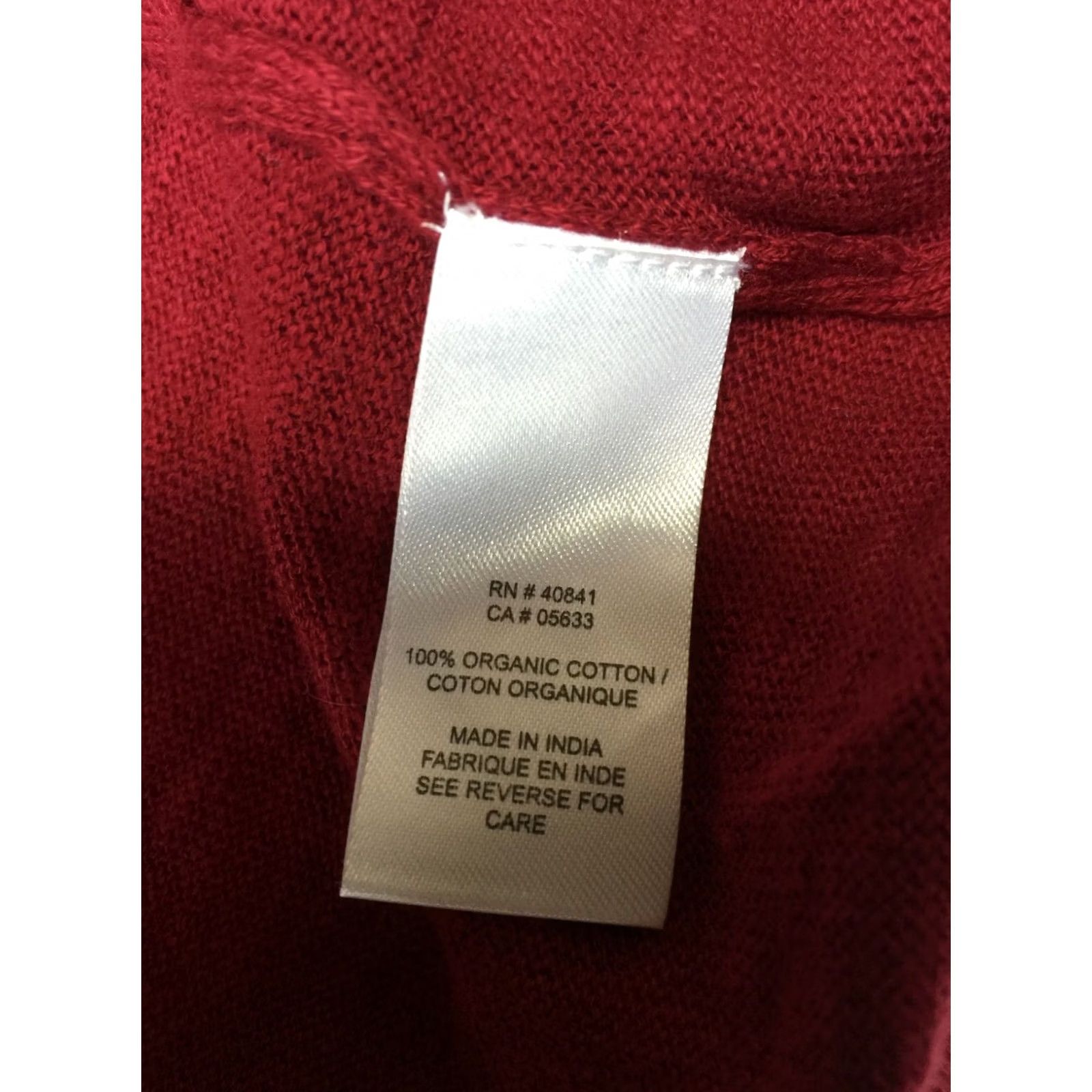 Vintage Aventura Cardigan Open Front Delia Womens Medium Red 3/4 Sleeve Organic Cotton Knit Shirt Women Geometric Classic Vintage: No Size M / US 6-8 / IT 42-44 - 7 Thumbnail
