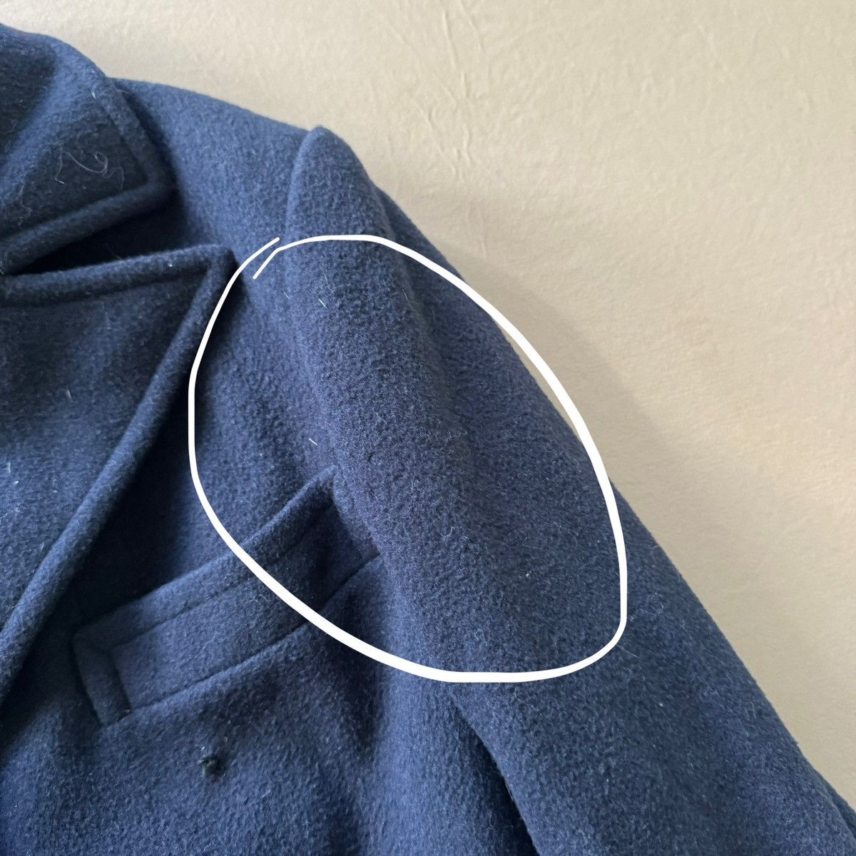 Other Vintage Wool Double Breasted Peacoat Size M / US 6-8 / IT 42-44 - 6 Thumbnail