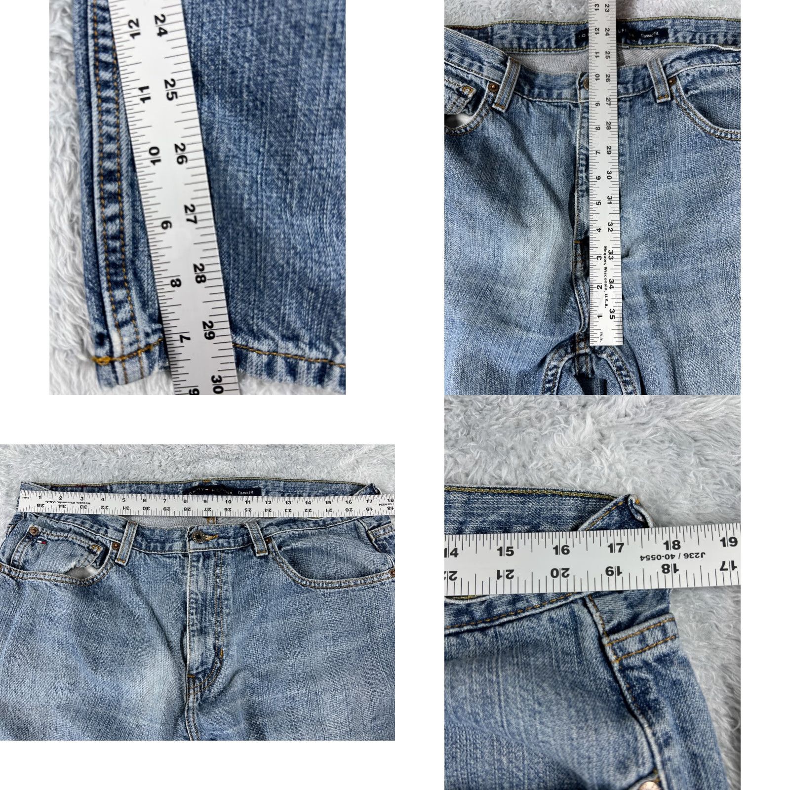 Tommy Hilfiger Tommy Hilfiger Jeans Men 36 Blue Denim Straight Leg Classic Fit 5-Pocket 30 Inseam Regular Size Type Jeans Mens Blue 90s? Size US 36 / EU 52 - 8 Thumbnail