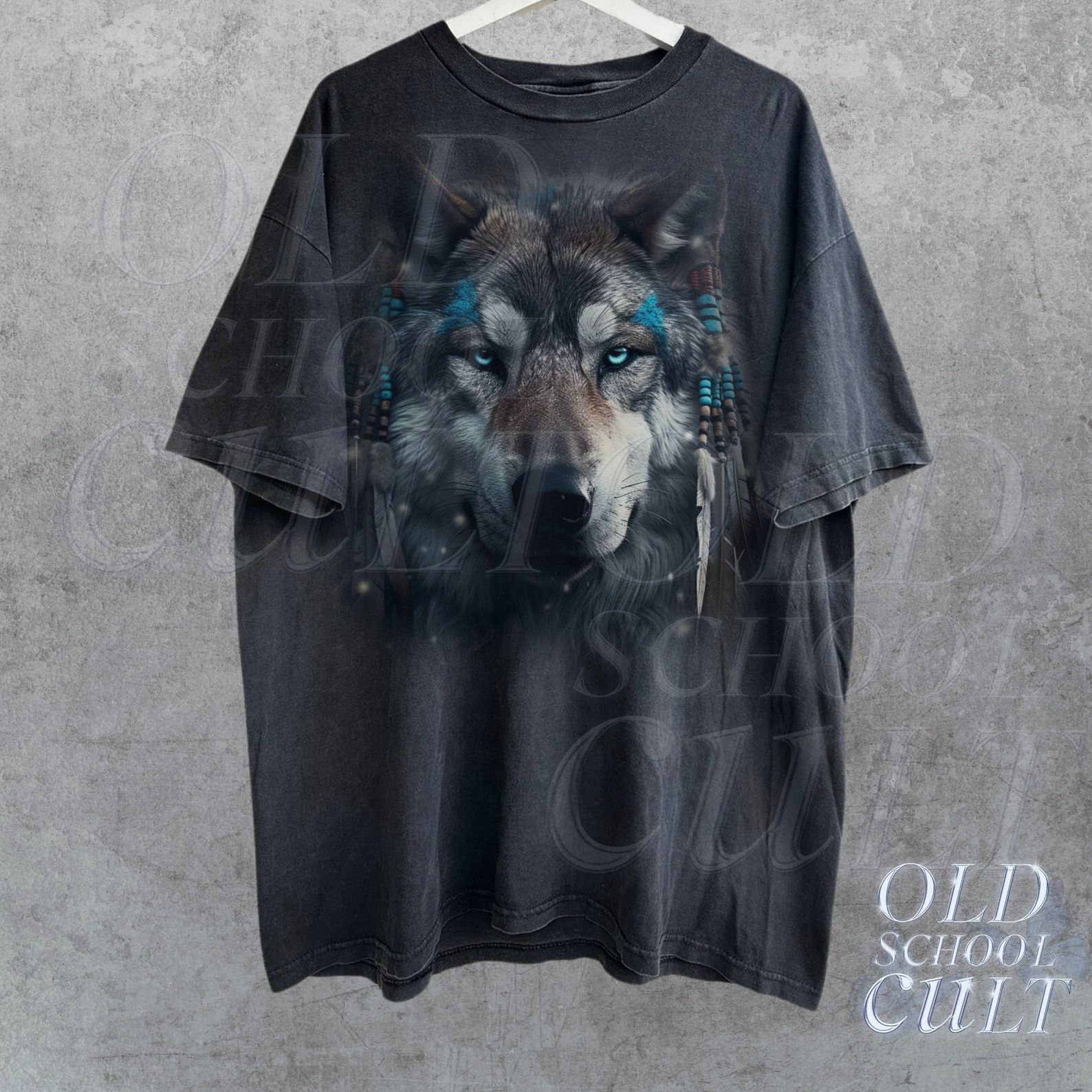The Unbranded Brand Indian Wolf Vintage 90s Graphic Shirt Size US M / EU 48-50 / 2 - 2 Thumbnail