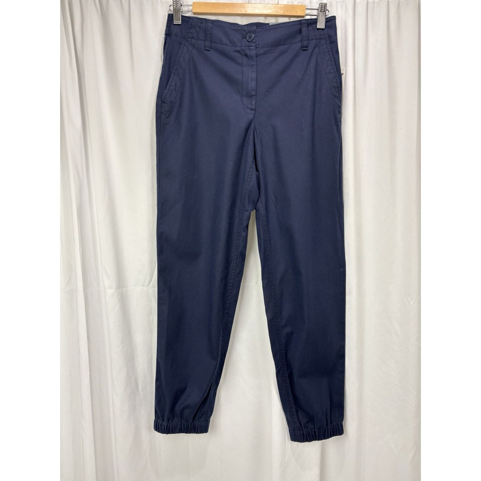 Robert Talbott Talbots Joggers Dress Pants XS Blue Pockets Stretch Ankle Size 28" / US 6 / IT 42 - 1 Thumbnail