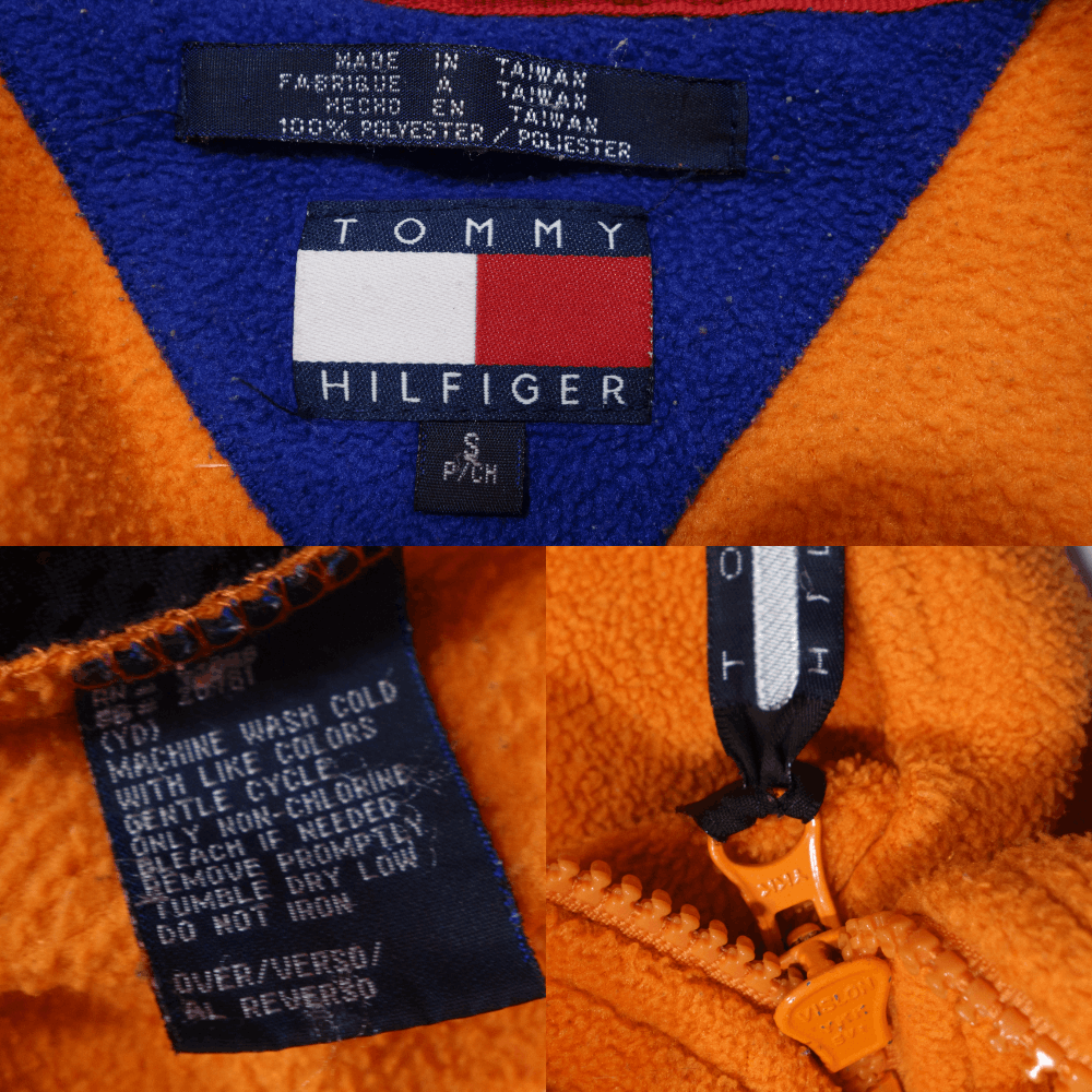 Tommy Hilfiger 90S Logo Collar Fleece Jacket Size US S / EU 44-46 / 1 - 8 Thumbnail