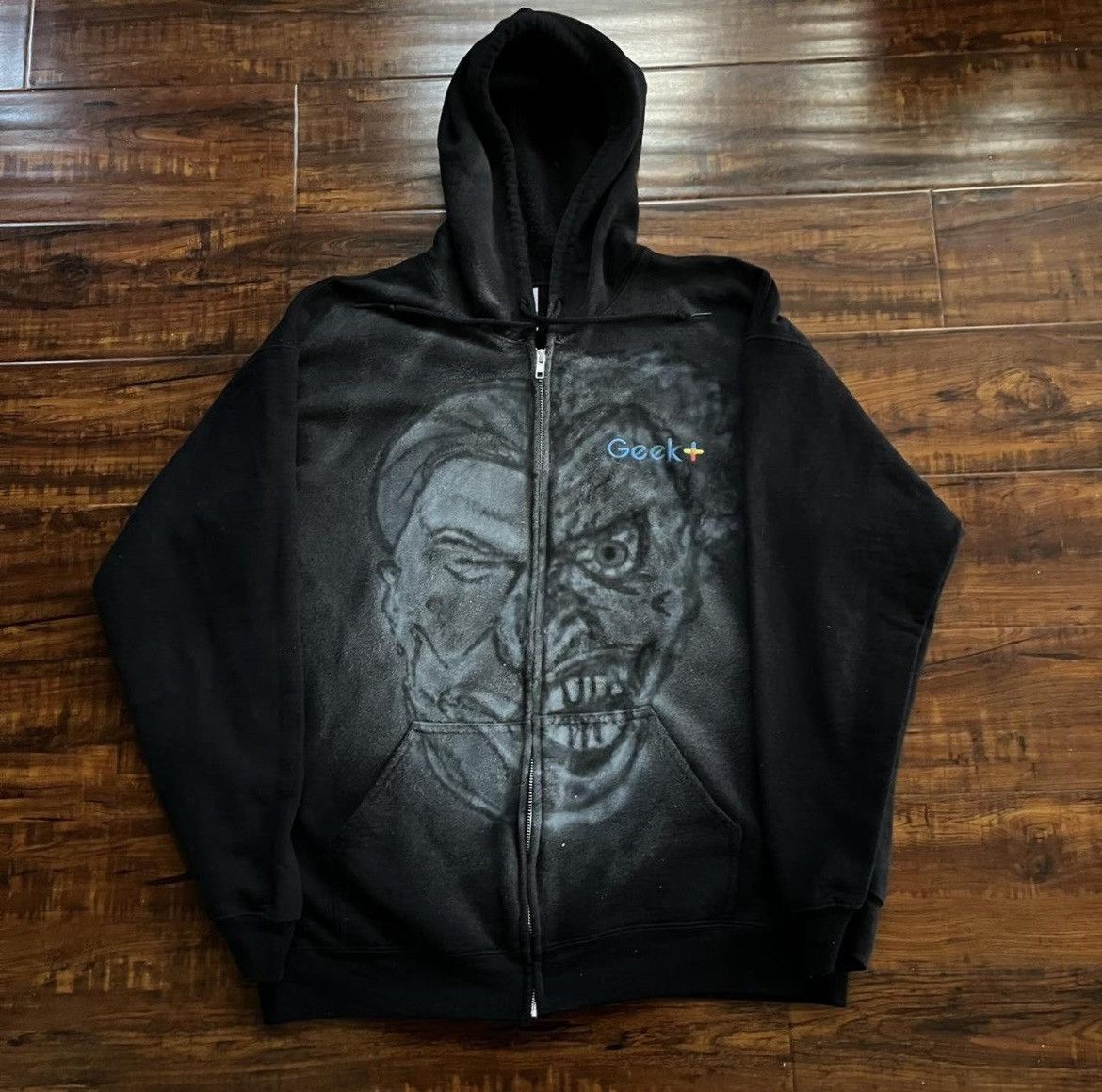 Other Custom Airbrushed Two Face Hoodie Size US L / EU 52-54 / 3 - 1 Preview