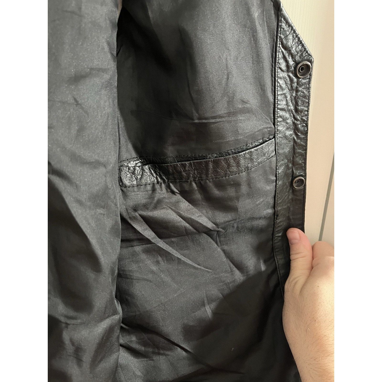 Other Vintage Hudson Leather Biker Best Motorcycle Sz L Eagle Flag Size US L / EU 52-54 / 3 - 5 Thumbnail