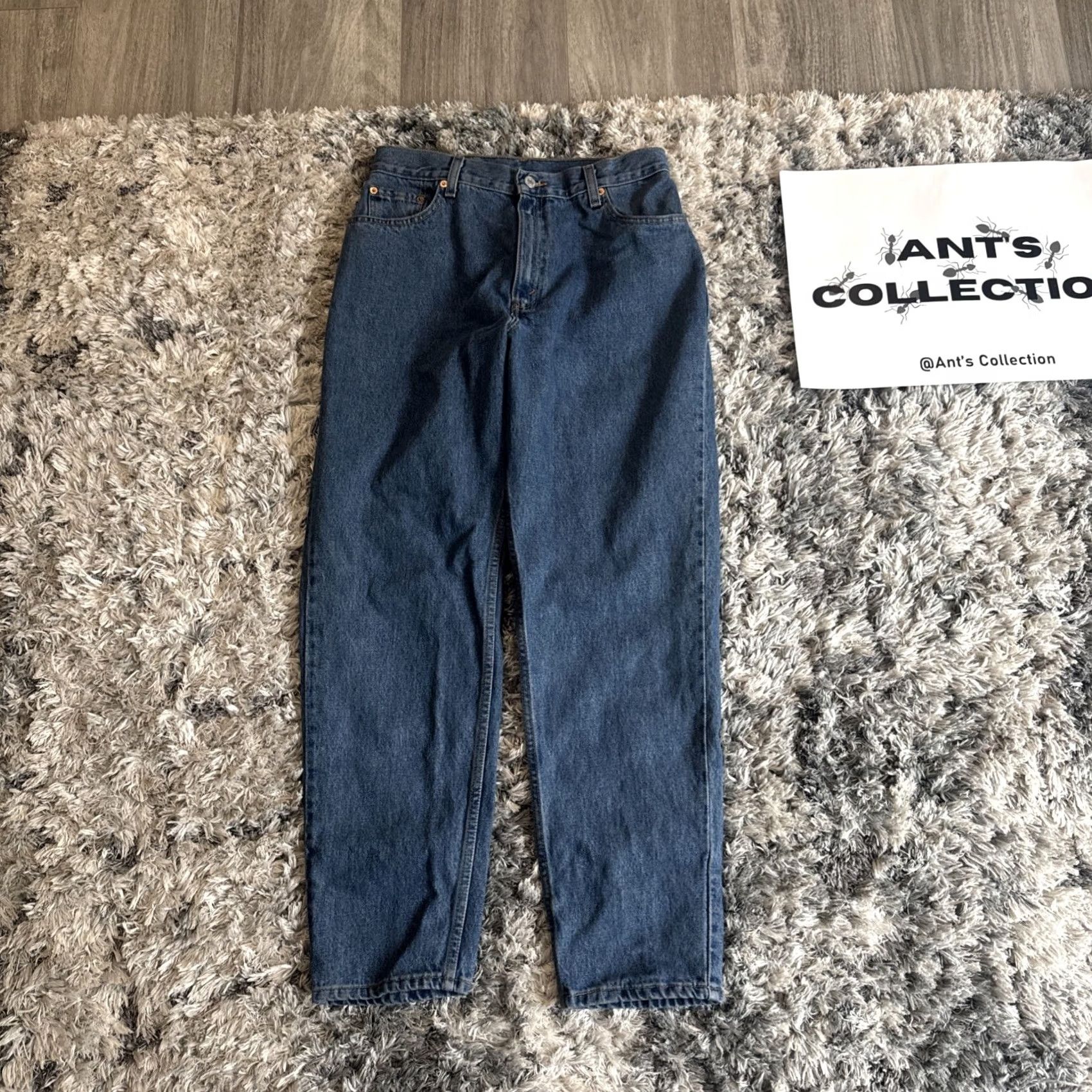 Levi's Vintage Levi’s 550 Jeans Men’s 30x30 Blue Denim 90’s Straight Fit Tapered Size Size US 30 / EU 46 - 4 Thumbnail