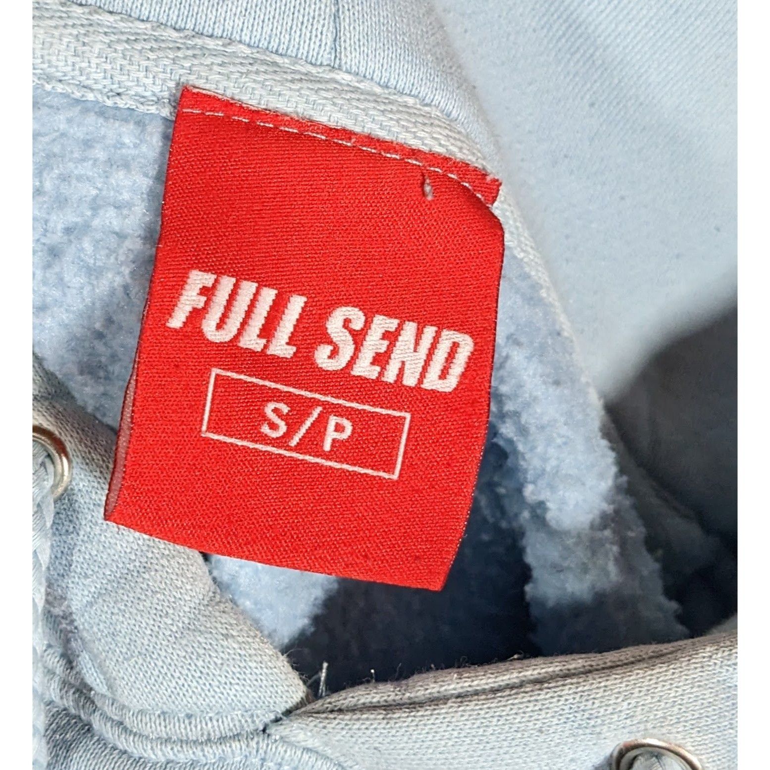 Full Send Nelkboys Full Send Light Blue Hoodie With Rainbow Letters Size US S / EU 44-46 / 1 - 5 Thumbnail