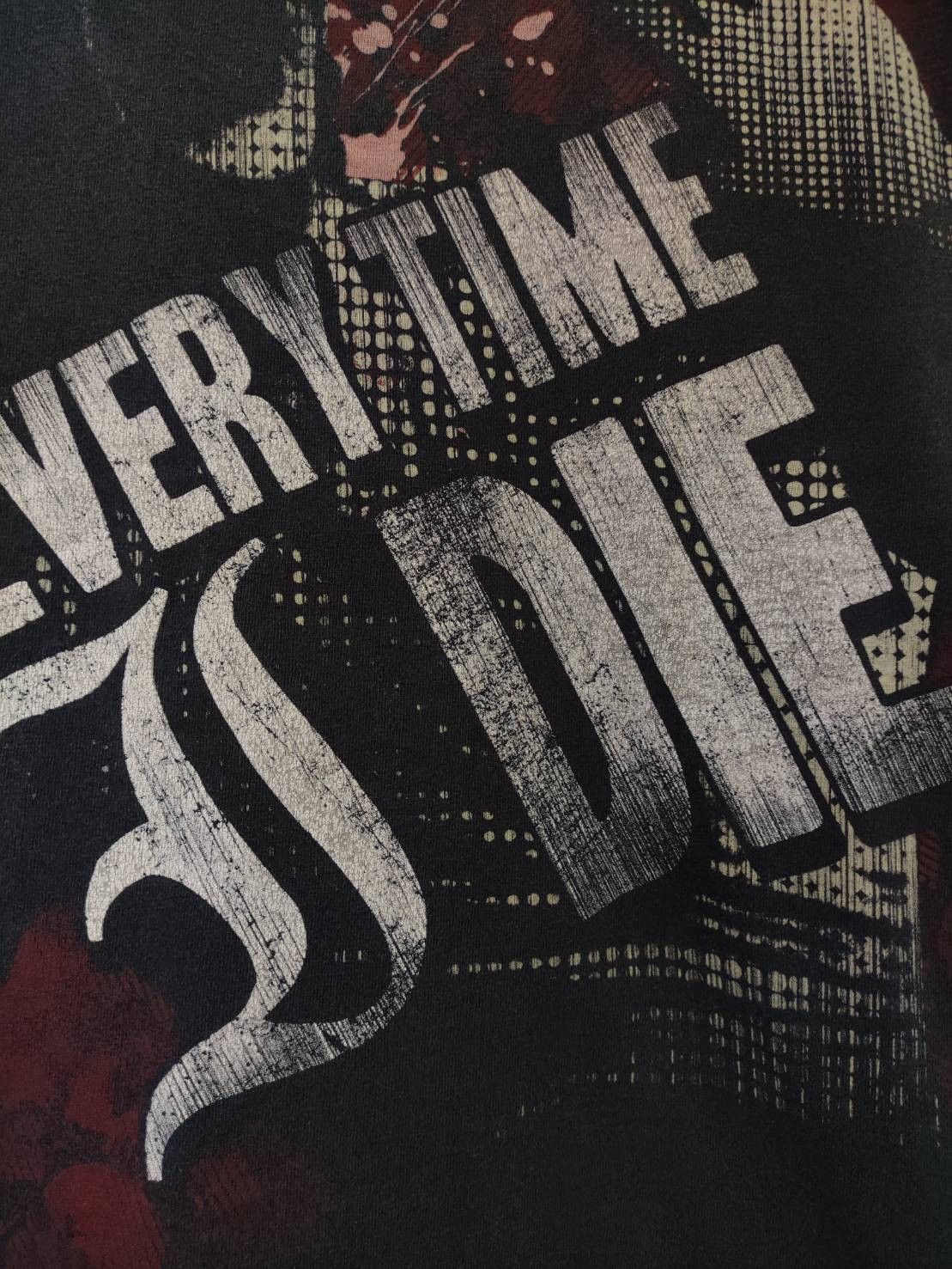 Band Tees Vtg 00's Every Time I Die " Fright Night " Big Print T-Shirt Size US L / EU 52-54 / 3 - 3 Thumbnail