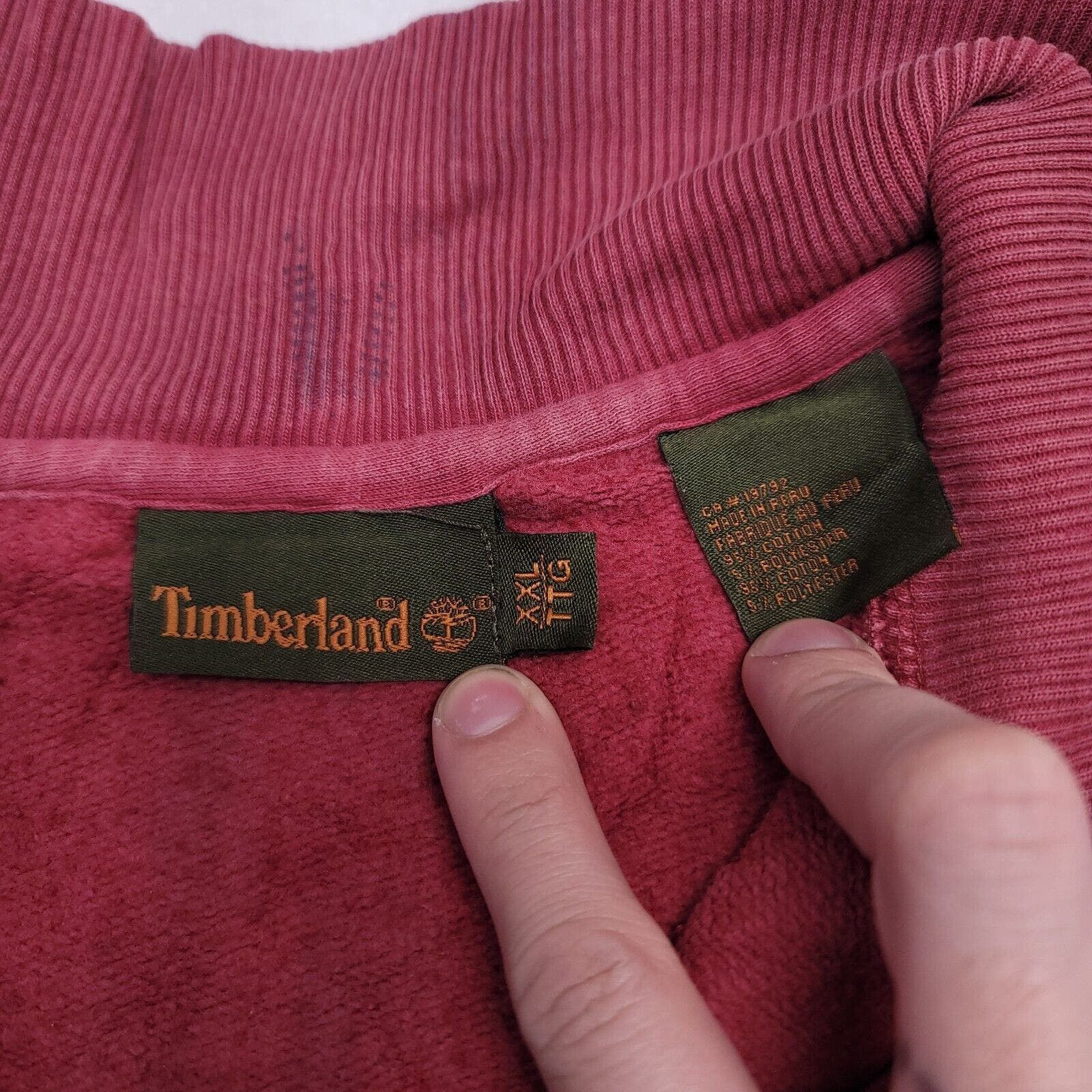 Timberland Timberland Pullover Outdoor Jacket Mens Size 2XL Maroon Size US XXL / EU 58 / 5 - 3 Thumbnail