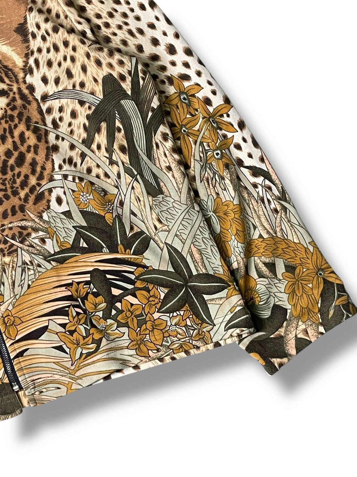 Japanese Brand × Vintage Japanese Brand Leopard Face Print Light Jacket (83) Size US XXS / EU 40 - 3 Thumbnail