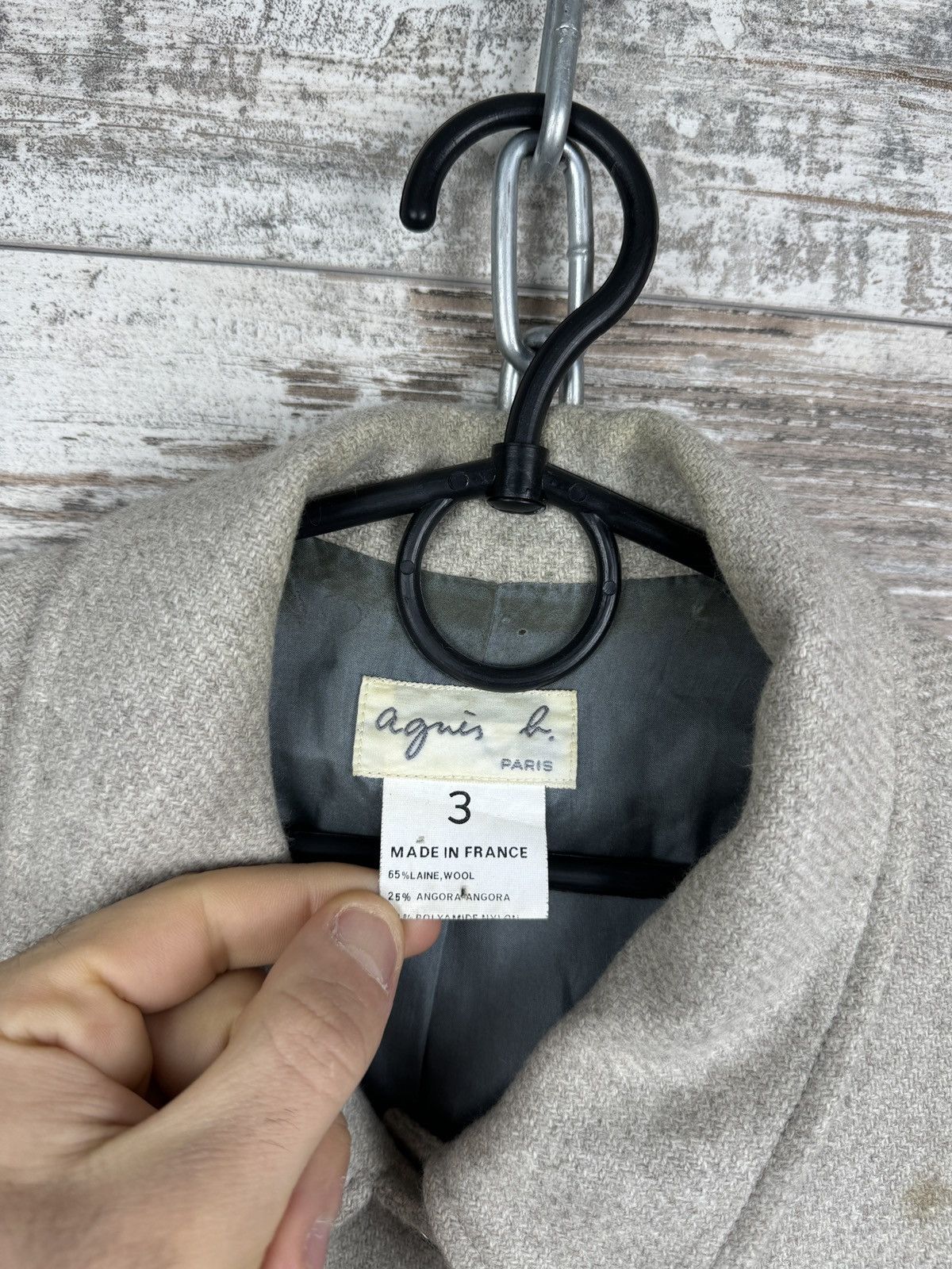 agnes b. Mens Vintage Agnes B. Paris Wool Jacket overshirt sweatshirt Size US M / EU 48-50 / 2 - 9 Thumbnail