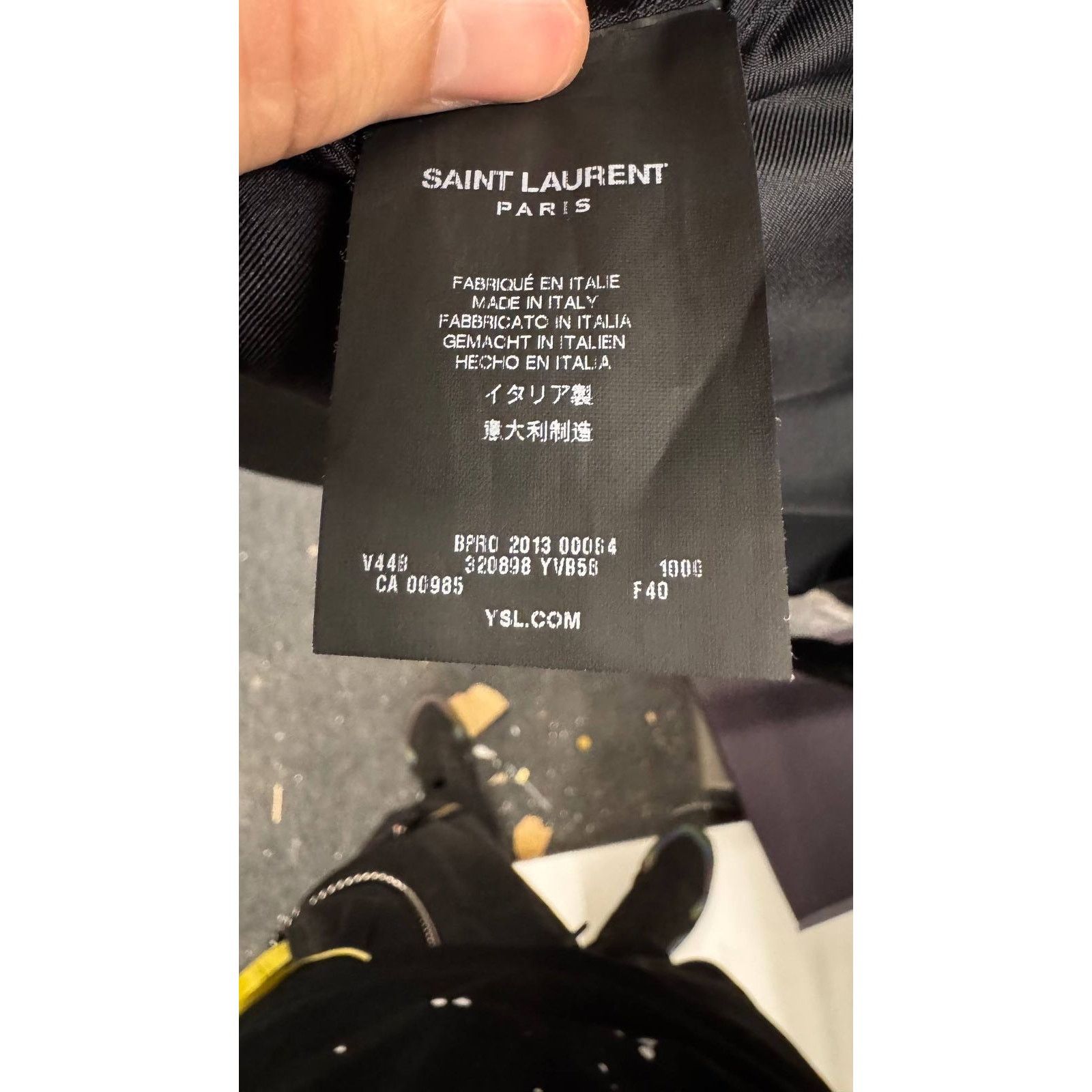 Saint Laurent Paris Saint Laurent Black Wool Jacket with Satin Lapels Sz.40/ L Size M / US 6-8 / IT 42-44 - 5 Thumbnail