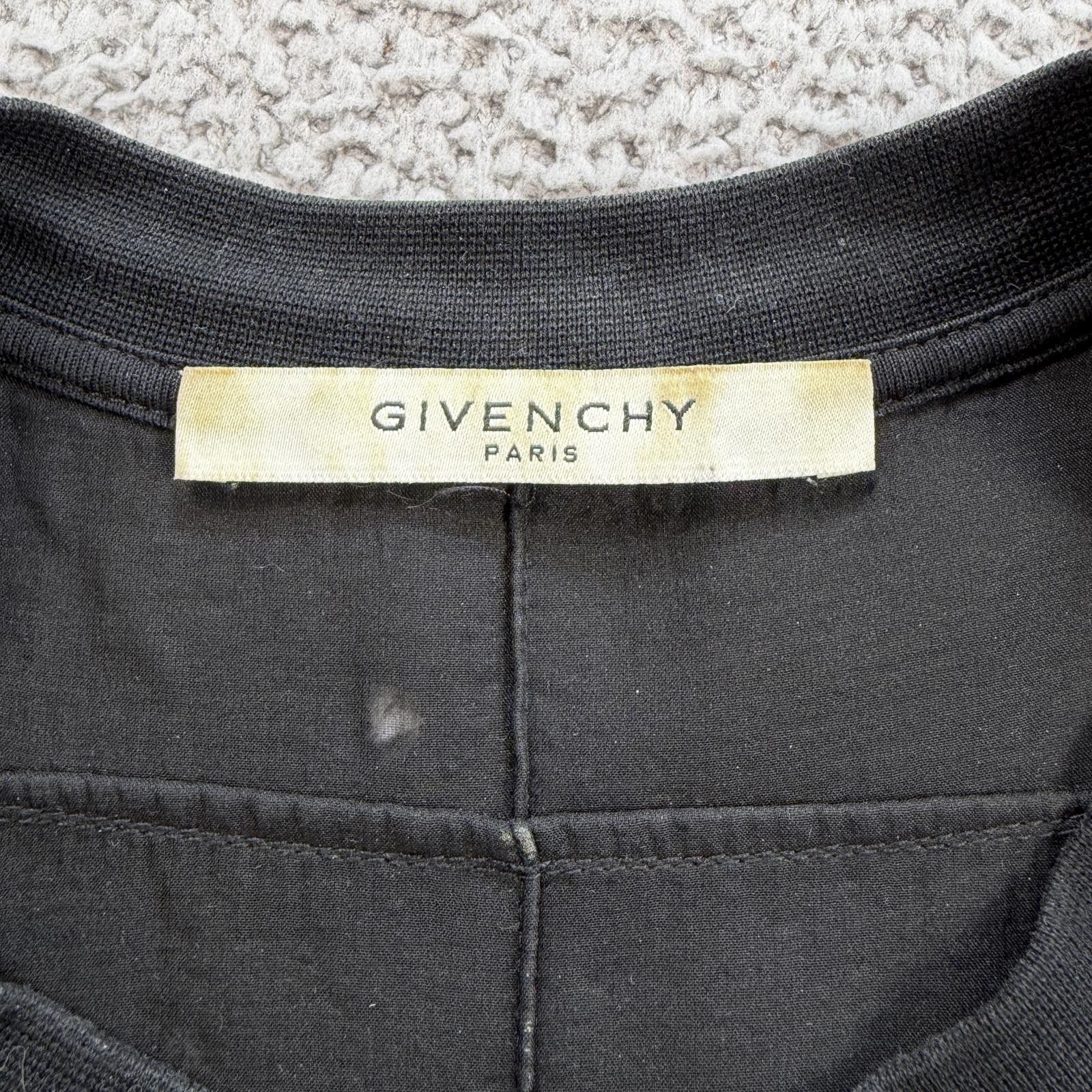 Givenchy Givenchy Paris Distressed Logo T Shirt Black Oversized S Size US S / EU 44-46 / 1 - 4 Thumbnail