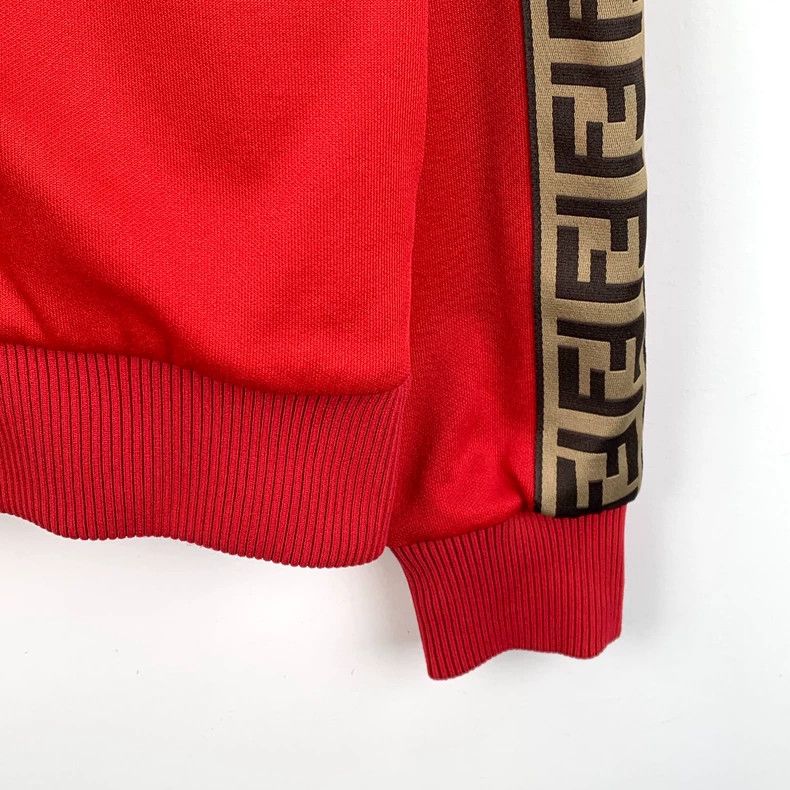 Fendi FENDI Red side logo letter stand collar zipper long-sleeve Size XS / US 0-2 / IT 36-38 - 5 Thumbnail