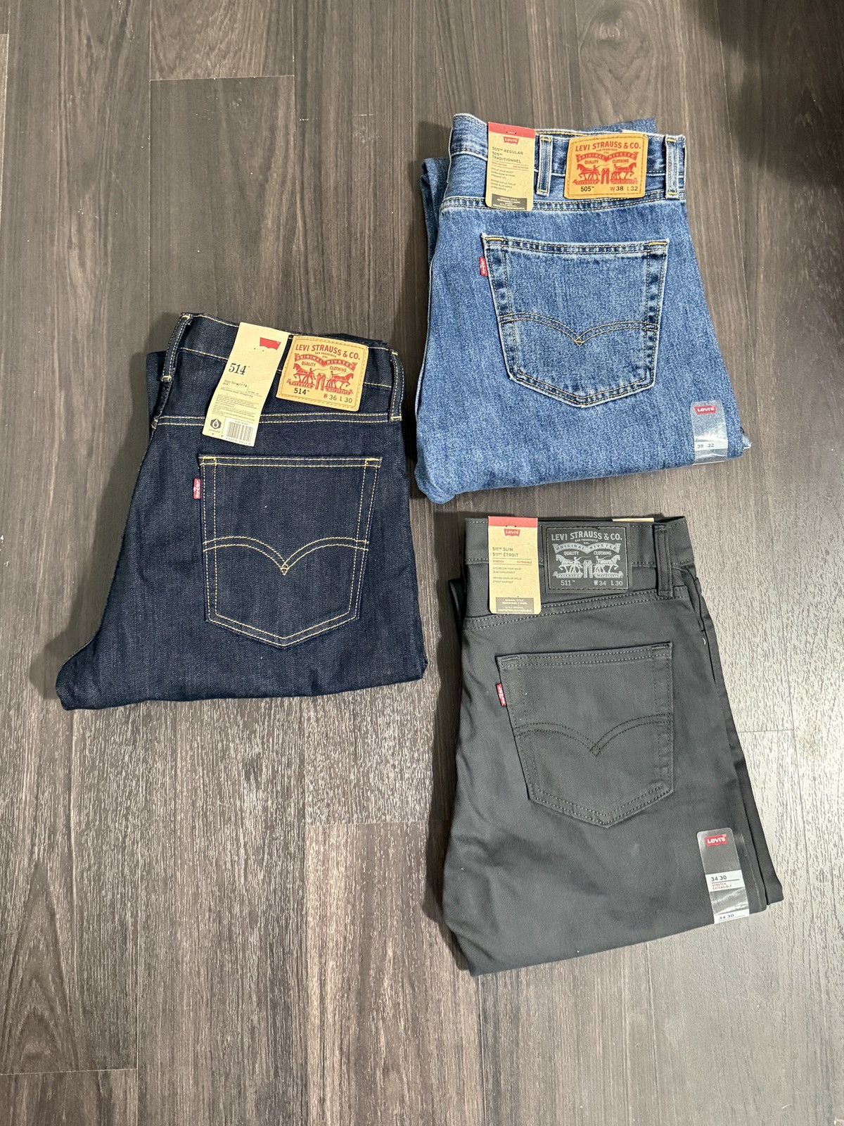 Levi's Bundle of brand new Levi jeans Size US 34 / EU 50 - 1 Thumbnail