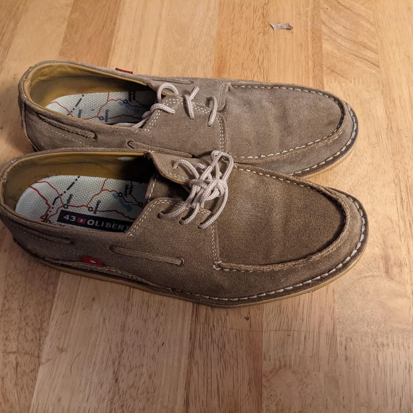 Oliberte Oliberte Mens Leather Boat Shoes Size US 10 / EU 43 - 1 Thumbnail