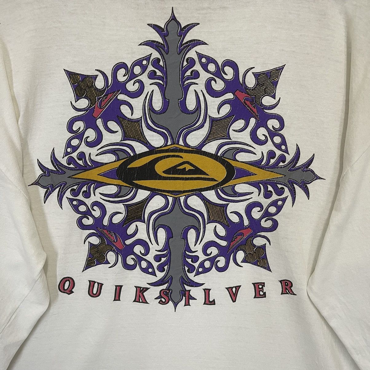 Billabong Vintage 90s Quiksilver Big Logo Longsleeve Tee Size US M / EU 48-50 / 2 - 5 Thumbnail