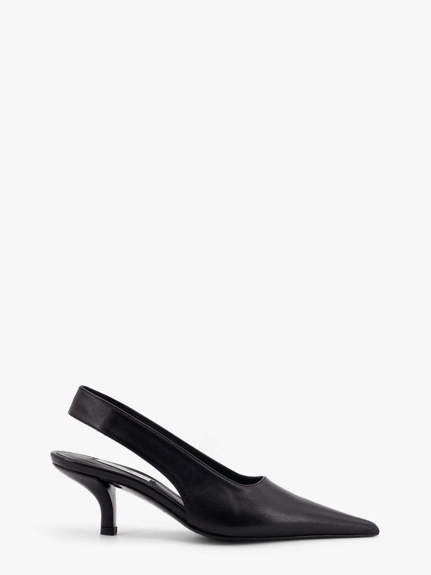 Toteme Leather Decolletã Slingback Shoes, Women's (Size 8)