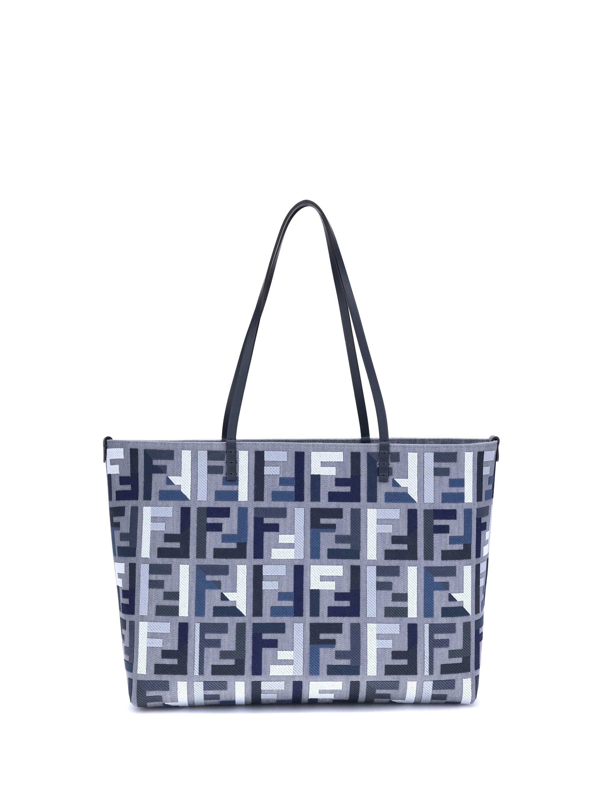 Fendi Embroidered Straw Large Roll Shopping Bag | Grailed