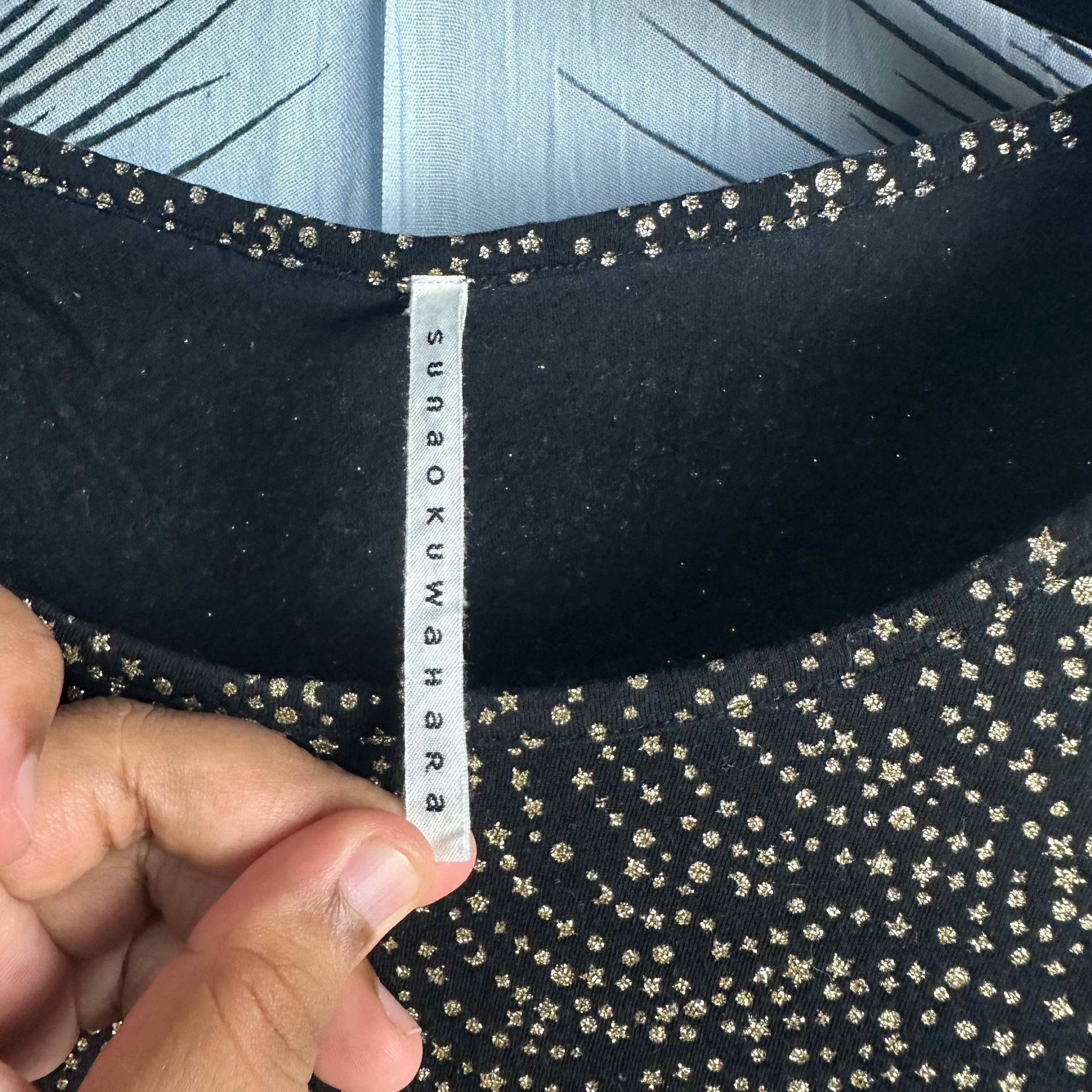 Issey Miyake Issey Miyake Sunao Kuwahara Gold Pattern Crop Top Size S / US 4 / IT 40 - 4 Thumbnail