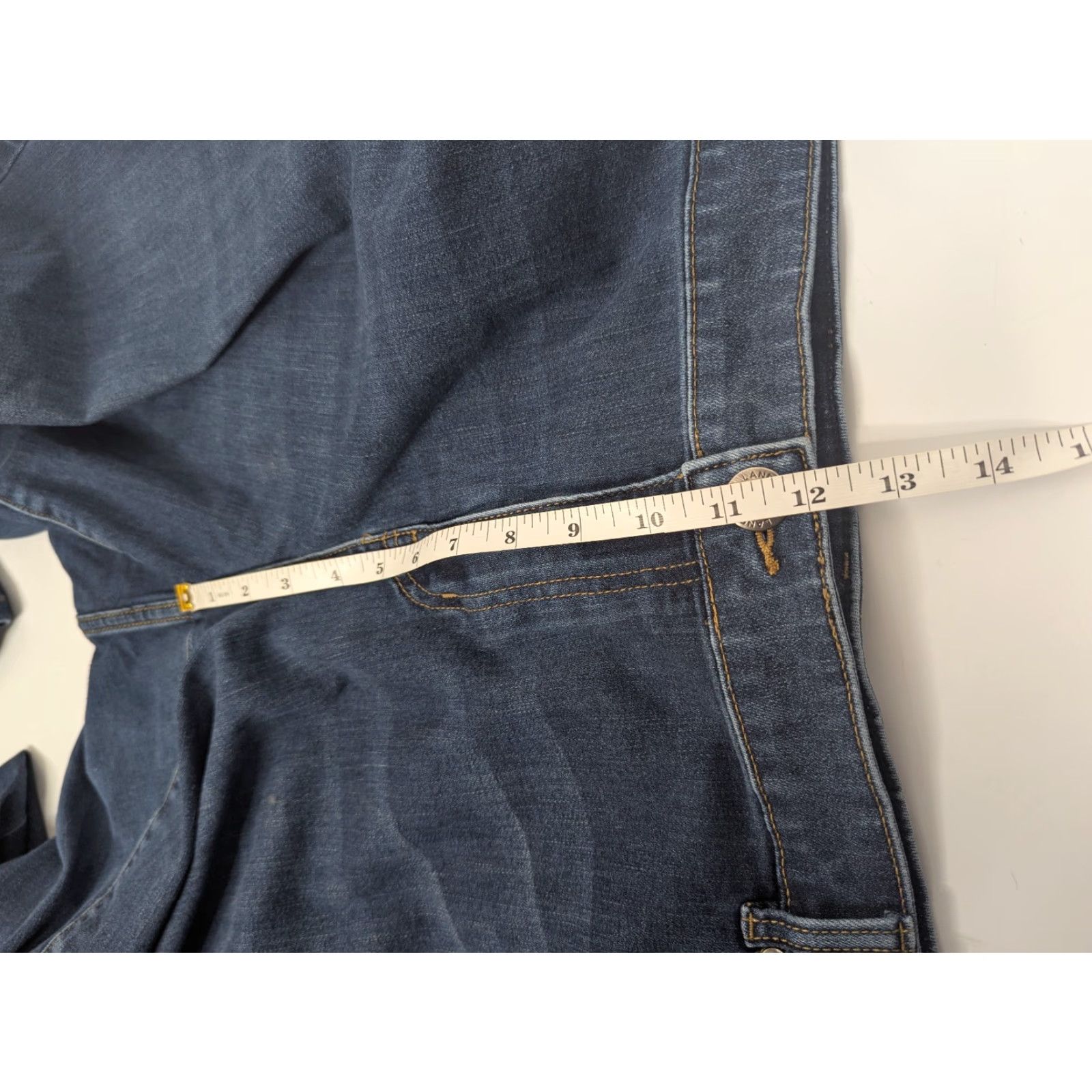 Vintage Lane Bryant Jeans Signature Fit Boyfriend Capris Women Plus Size 20 Blue Cotton Polyester Spandex Denim Mid Rise 8.5-10.5 Pockets Button Zipper Size ONE SIZE - 7 Thumbnail