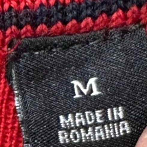 Scotch & Soda Scotch & Soda Merino Wool Blend Sweater Crewneck Mens Medium Red Shoulder Patch Size US M / EU 48-50 / 2 - 5 Thumbnail