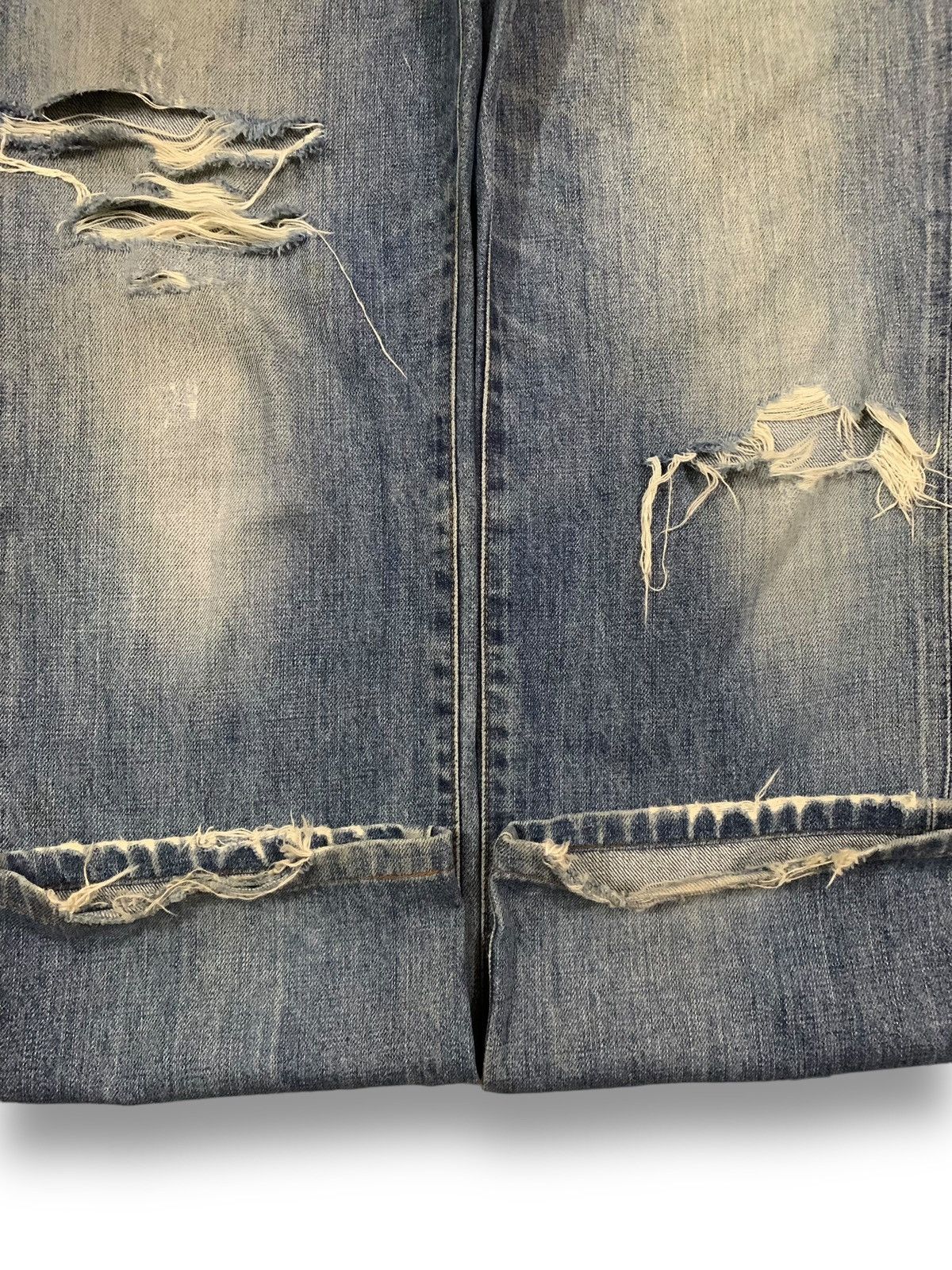 Edwin Vintage Edwin 503 Loose Fit Heavy Distressed Grunge Jeans Size US 32 / EU 48 - 8 Thumbnail