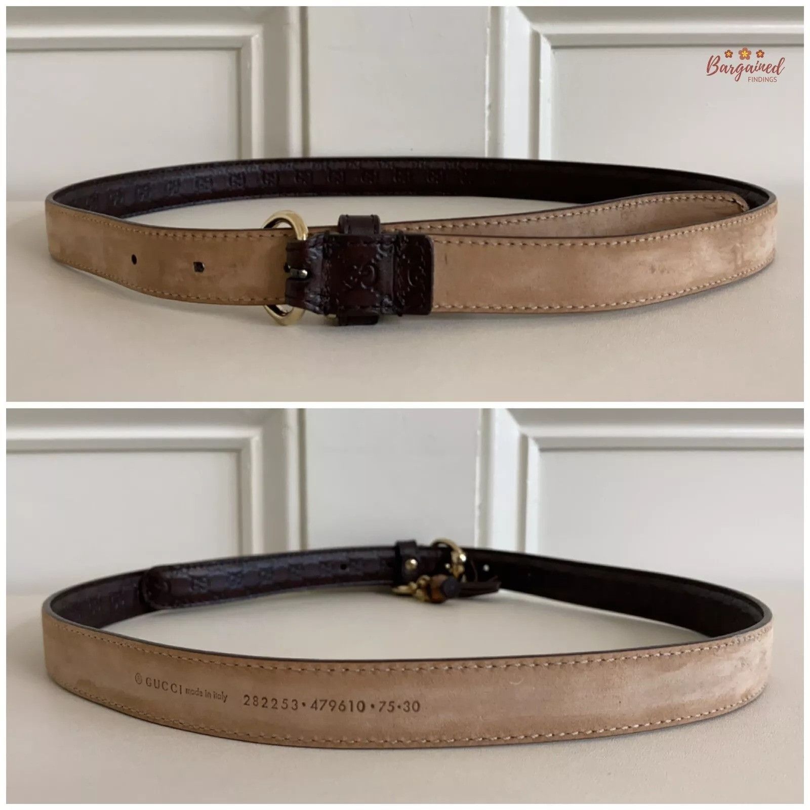 Gucci Gucci Microguccissima Leather Slim Horsebit Buckle Belt Size 26 - 3 Thumbnail
