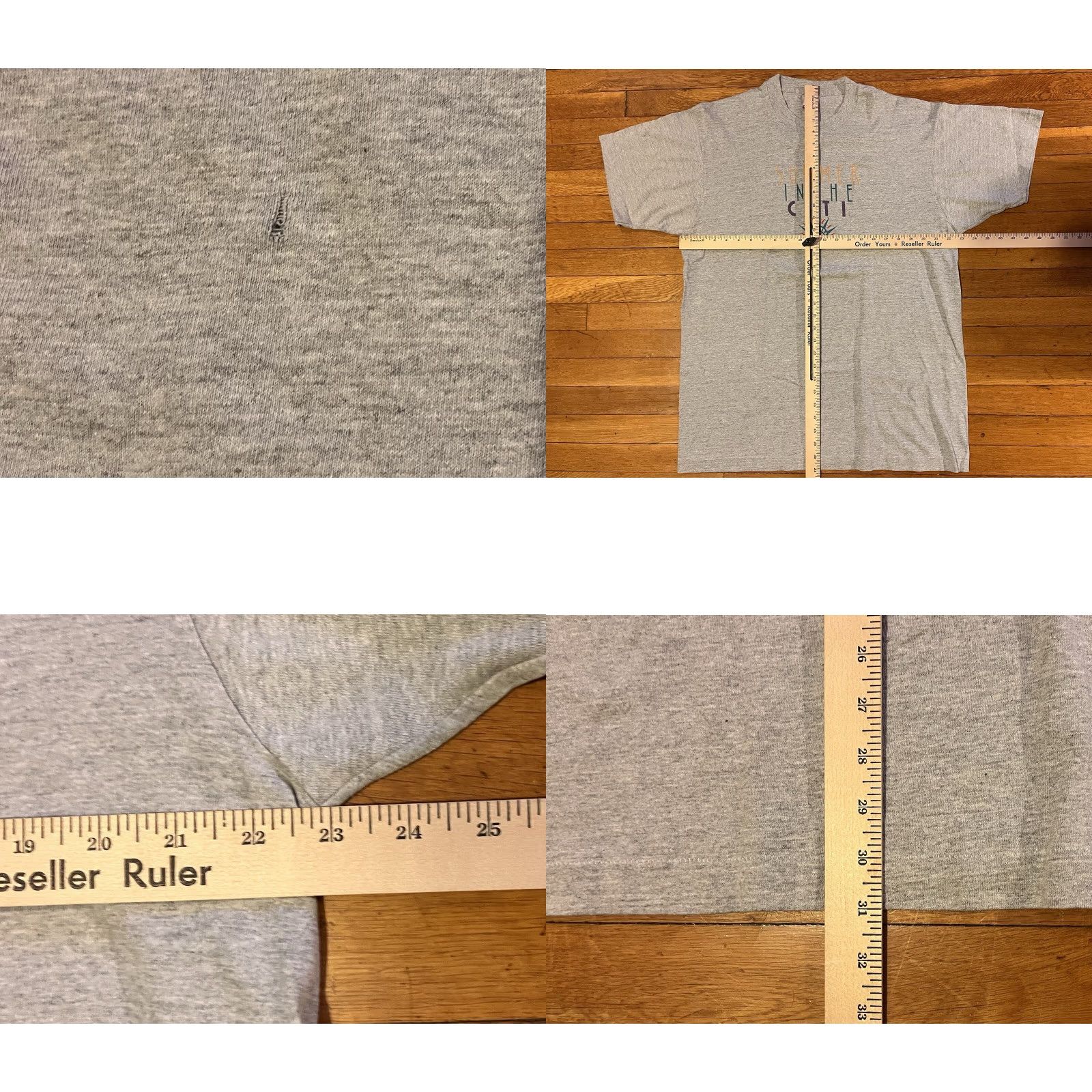 Fruit Of The Loom VINTAGE Citibank Summer in the Citi Shirt Men’s XL Gray Short Sleeve Crew Neck Logo Graphic Print 90s City Classic Retro New York Mens Shirt Size US XL / EU 56 / 4 - 8 Thumbnail