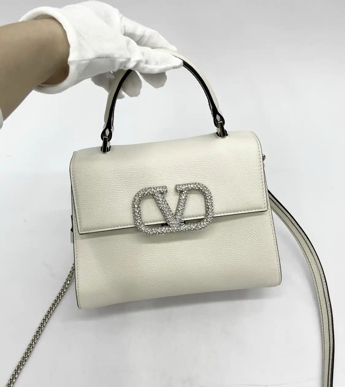 Valentino VALENTINO Vsling Small red cowhide leather crossbody bag Size ONE SIZE - 1 Thumbnail