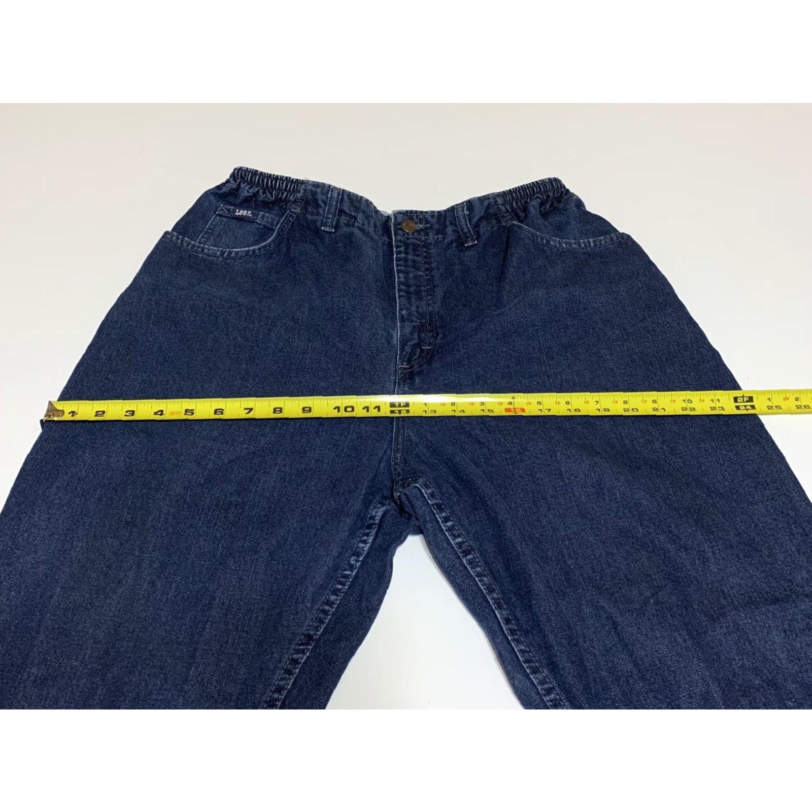 Lee VINTAGE Lee Original Womens Mom Jeans Elastic High Waist 32x30 Blue Denim Cotton Blend Relaxed Fit Women Jeans 30 In Inseam Mens? Size 24" / US 00 / IT 34 - 6 Thumbnail