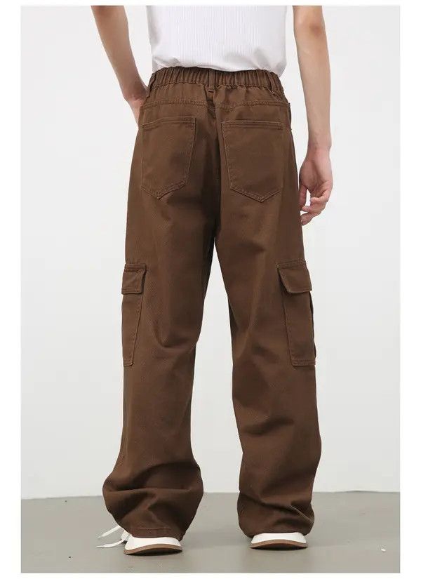 Japanese Brand Noriko x Ryou Brown Vintage Loose Straight Cargo Jeans Size US 32 / EU 48 - 3 Thumbnail