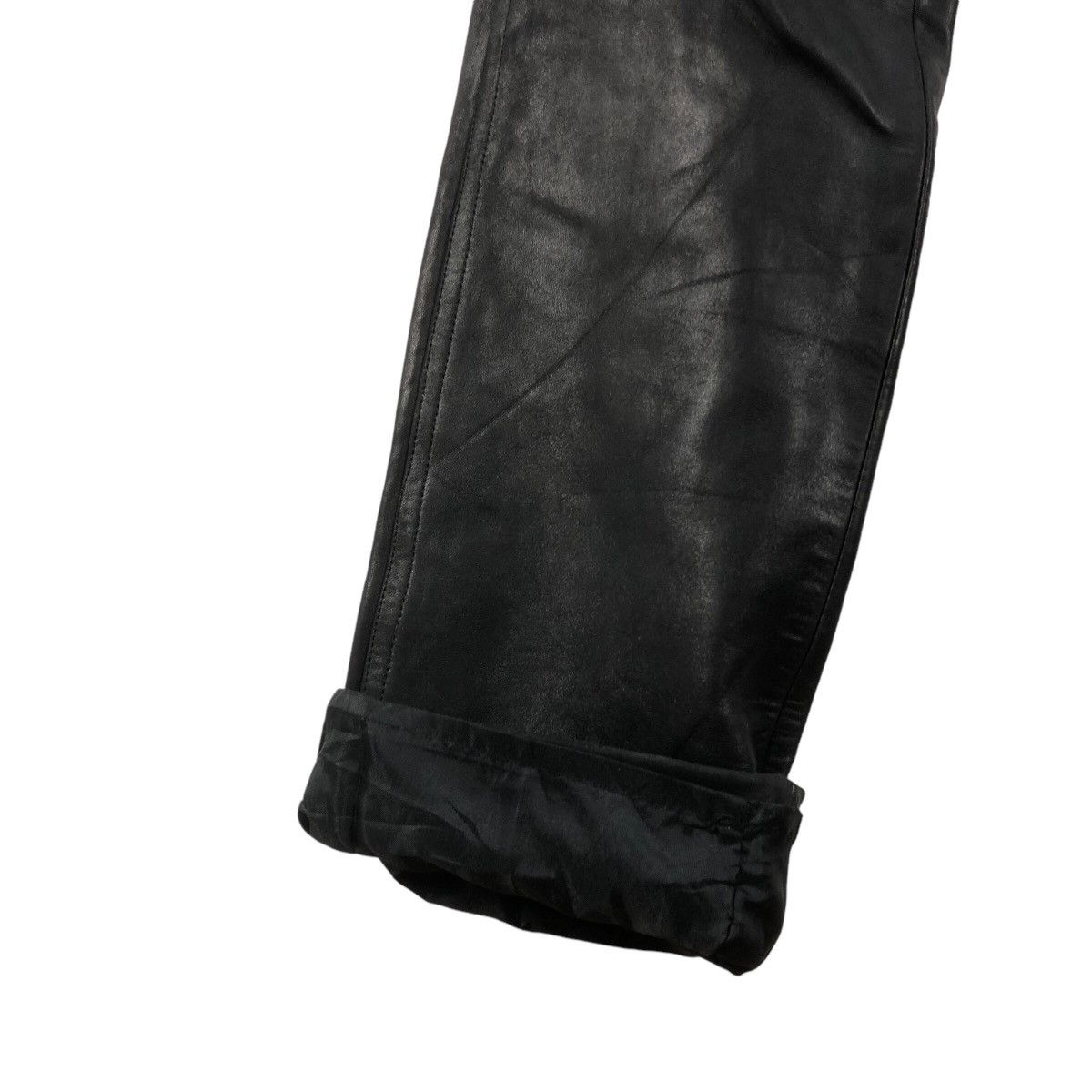 Genuine Leather × agnes b. Designer AGNES B PARIS France Sheep Leather Hina Pant Size US 26 / EU 42 - 8 Thumbnail