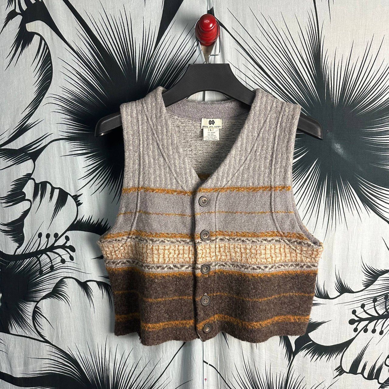 Dries Van Noten Archive Dries Van Noten Designer Luxury Wool Vest Size US M / EU 48-50 / 2 - 1 Thumbnail