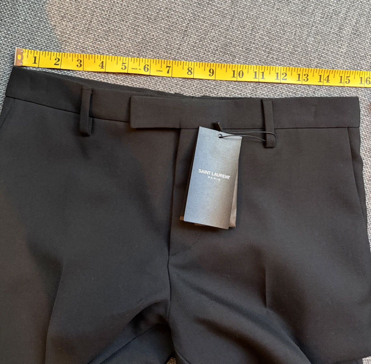 Saint Laurent Paris Slim Fit trousers in wool size 46 Size 36R - 6 Thumbnail