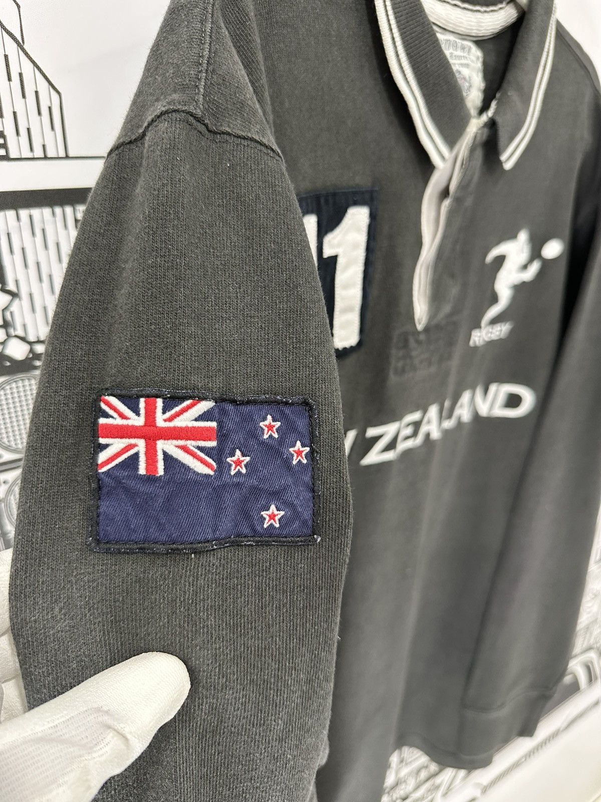 Rugby Ralph Lauren Rugby Ralph Lauren New Zealand Rugby Charcoal Grey XXL Size US XXL / EU 58 / 5 - 5 Thumbnail